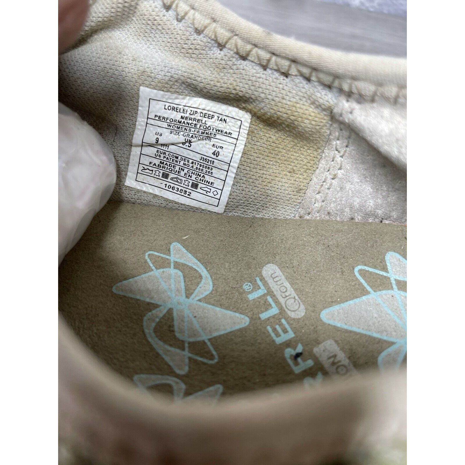 Merrell Merrell Lorelei Zip Deep Tan Synthetic Sneakers Shoes Women Size US 9 / IT 39 - 4 Thumbnail