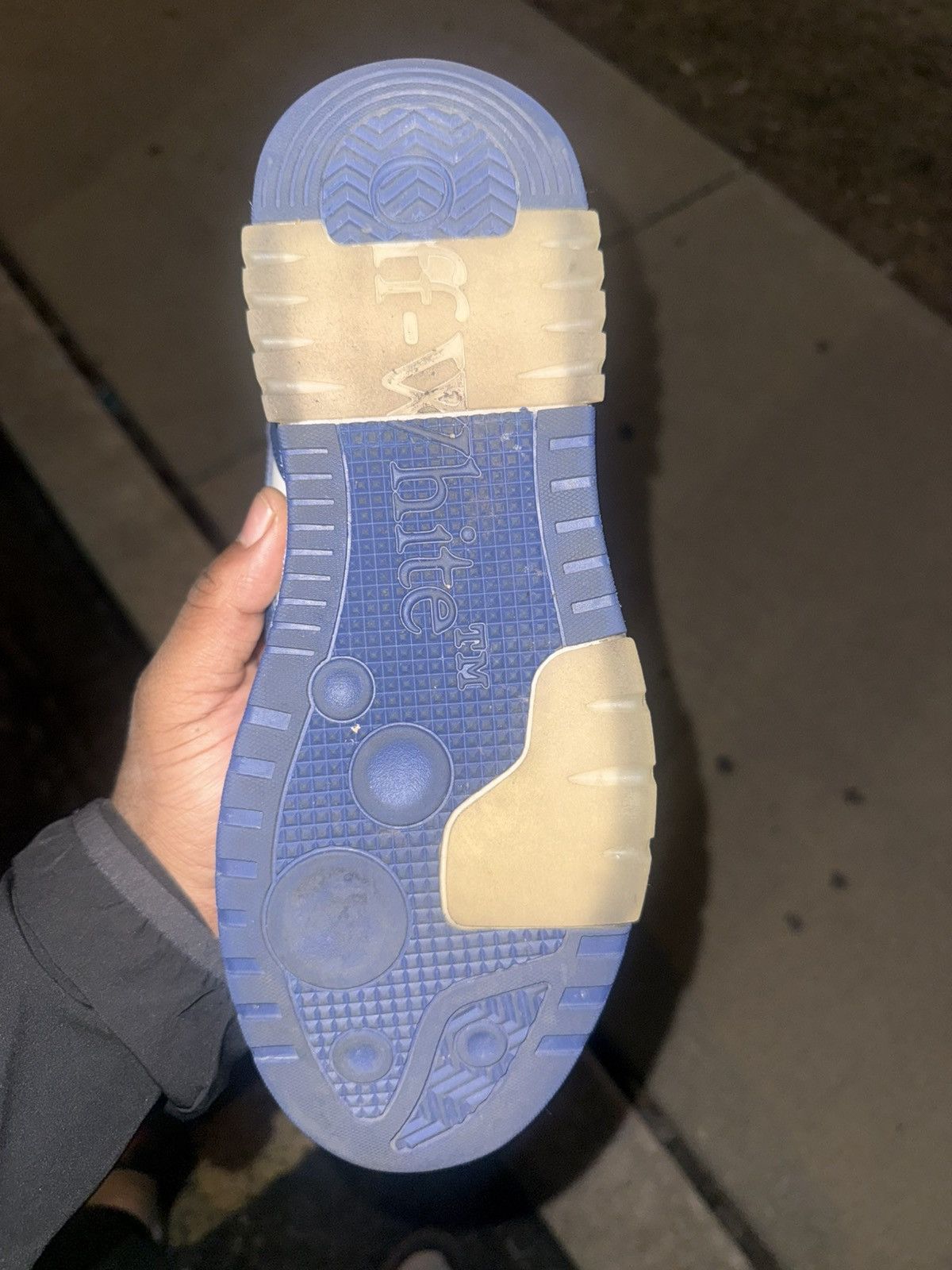 Off-White Off-White Out of Office Dark Blue White Size US 10 / EU 43 - 9 Thumbnail