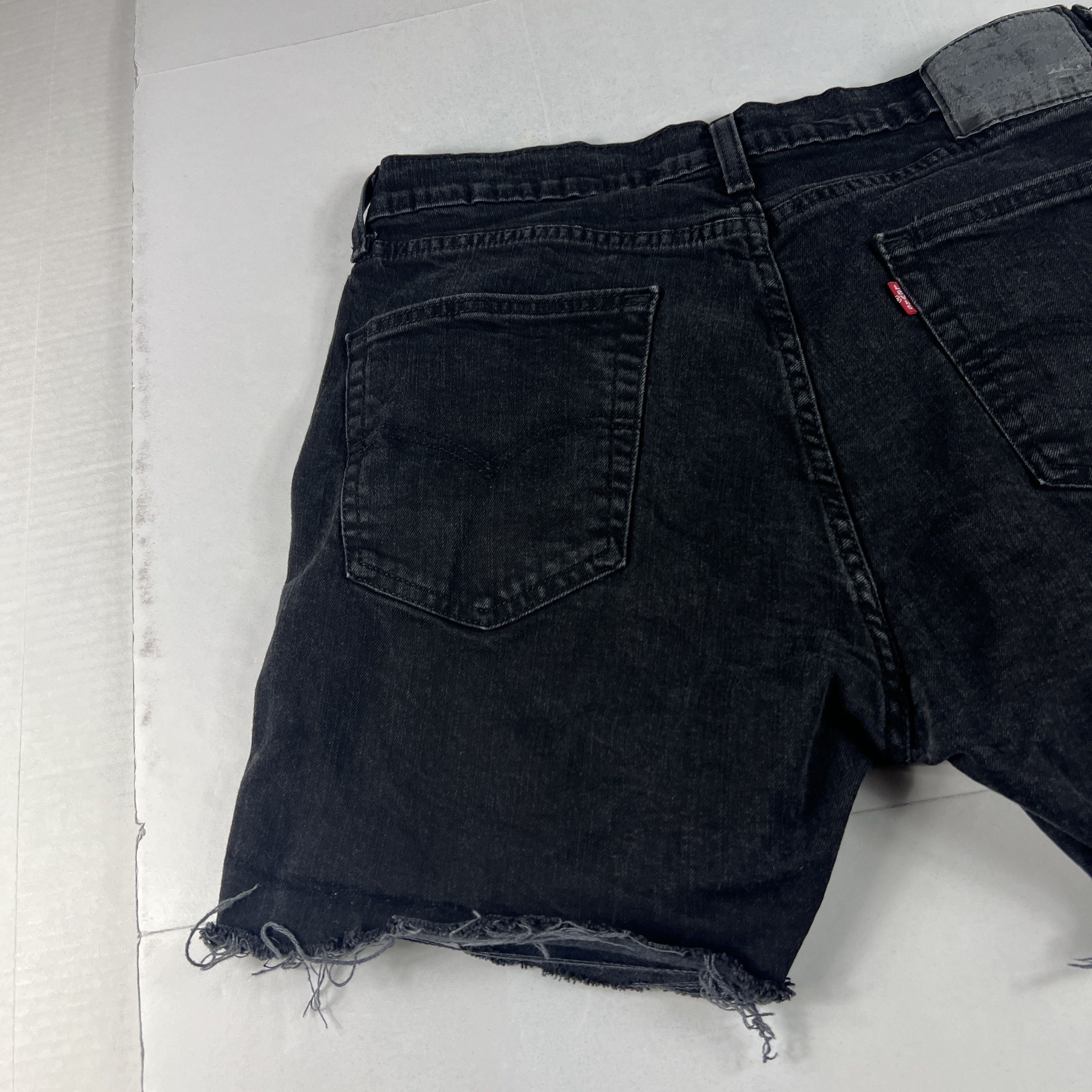Levi's Levi's Jean Shorts 505 Cut Off Raw Hem Stretch Denim Jorts Size US 33 - 8 Thumbnail