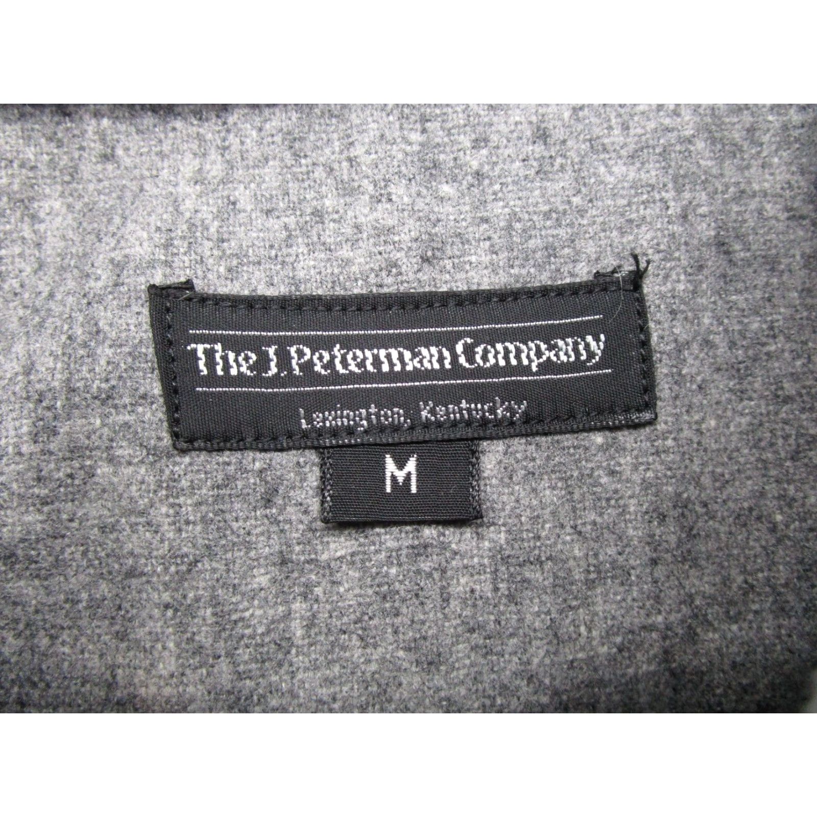 Vintage The J. Peterman Company Men's Gray Wool Button Up Long Sleeve Shirt M Read Size US M / EU 48-50 / 2 - 2 Thumbnail
