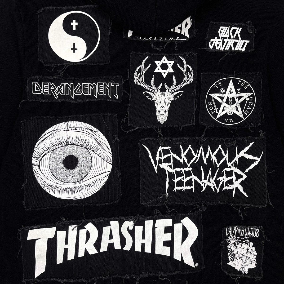 Thrasher Black Moral The Gazette x Thrasher Hoodie Size US M / EU 48-50 / 2 - 5 Thumbnail