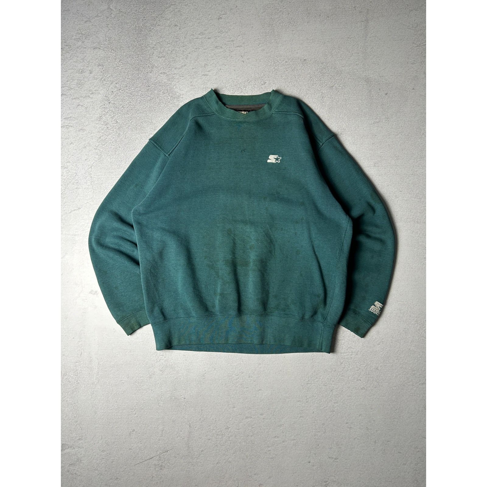 Starter Vintage 90s Starter Tonal Crewneck Sweatshirt - Men's Medium Size US M / EU 48-50 / 2 - 1 Thumbnail