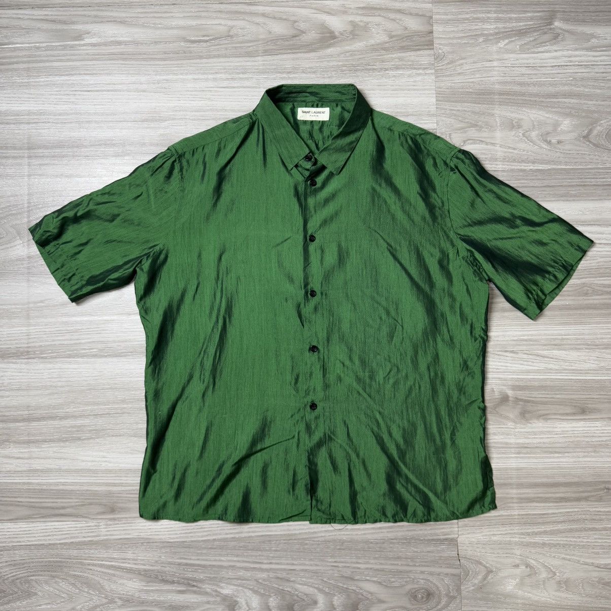 Saint Laurent Paris Saint Laurent silk plain shirt Size US L / EU 52-54 / 3 - 1 Thumbnail