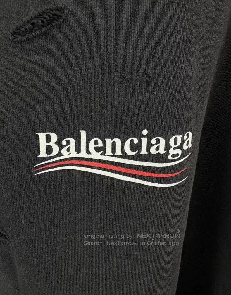 Balenciaga Balenciaga Distressed Coke Hoodie. Size US S / EU 44-46 / 1 - 3 Thumbnail