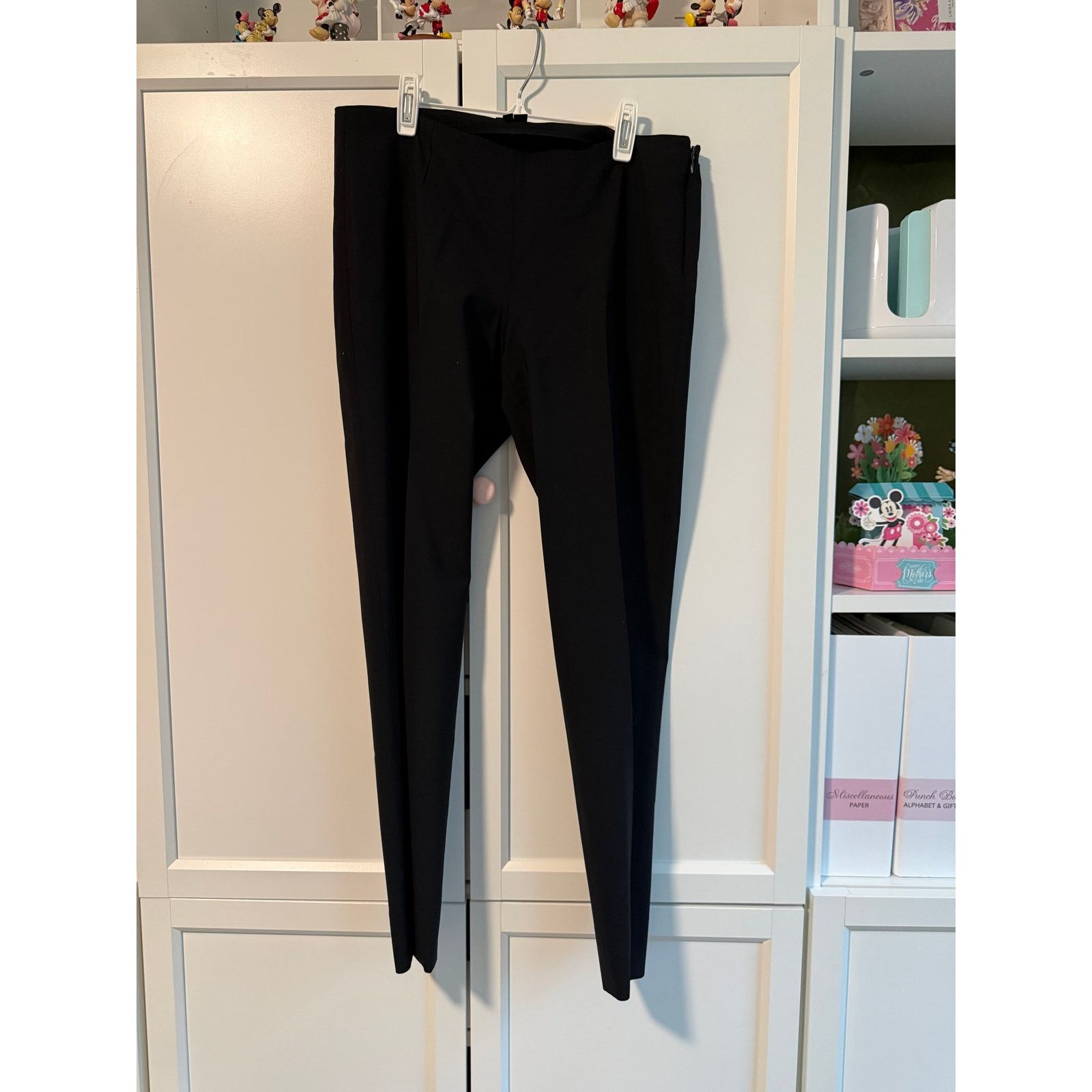 Theory Theory Black Stretch Wool Slim Pants Women Size 4 - B023 Size 27" / US 4 / IT 40 - 2 Thumbnail