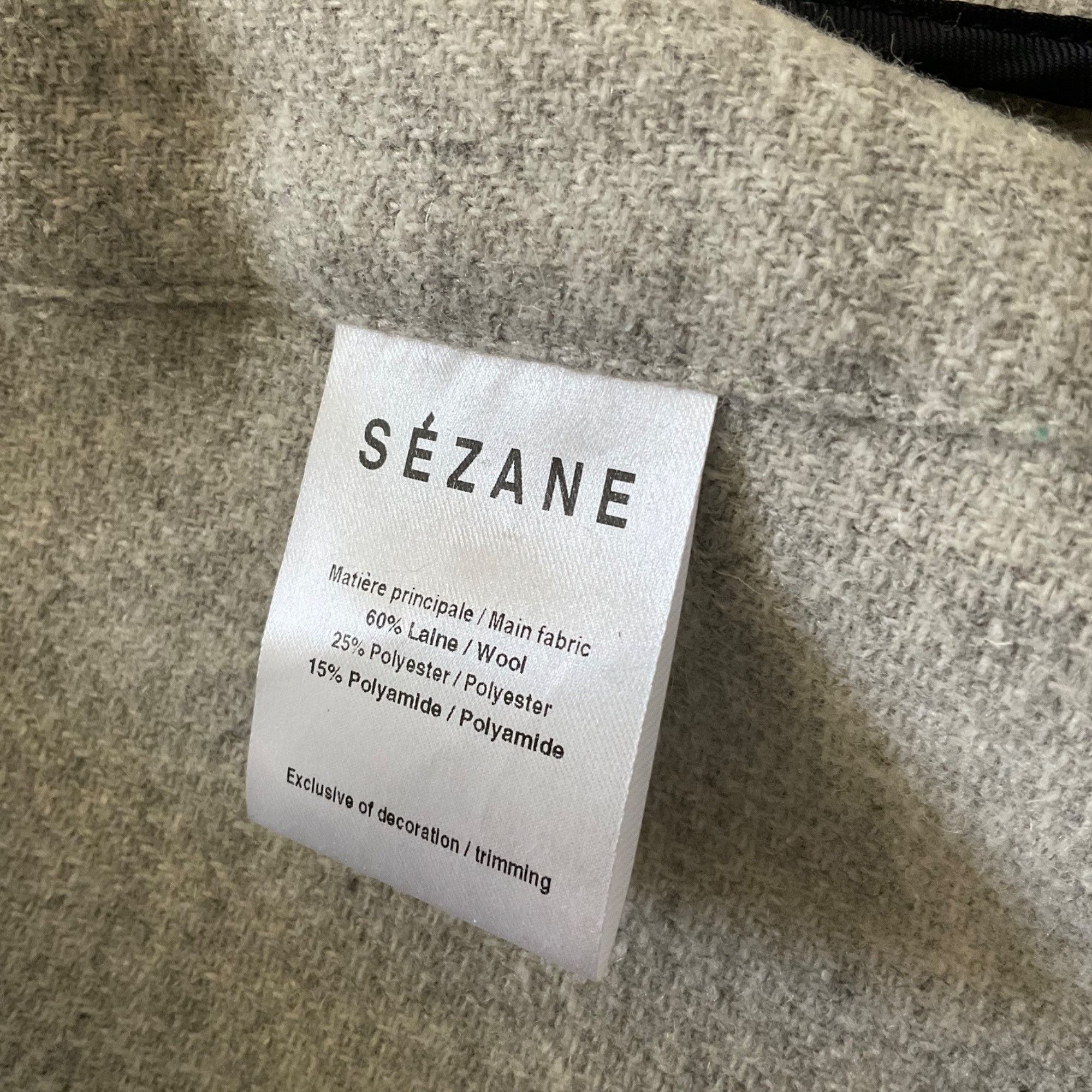 Sezane Sezane Jim wool grey long coat SZ38 US 6 OVERSIZE bust 42 Size M / US 6-8 / IT 42-44 - 4 Thumbnail