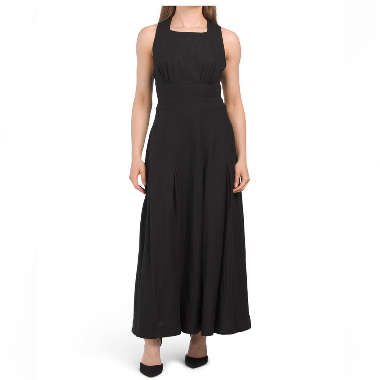 Rachel Zoe 🎉LAST PIECE 🎉RACHEL ZOE Linen Blend Cross Back Maxi Dress Size XL / US 12-14 / IT 48-50 - 5 Thumbnail