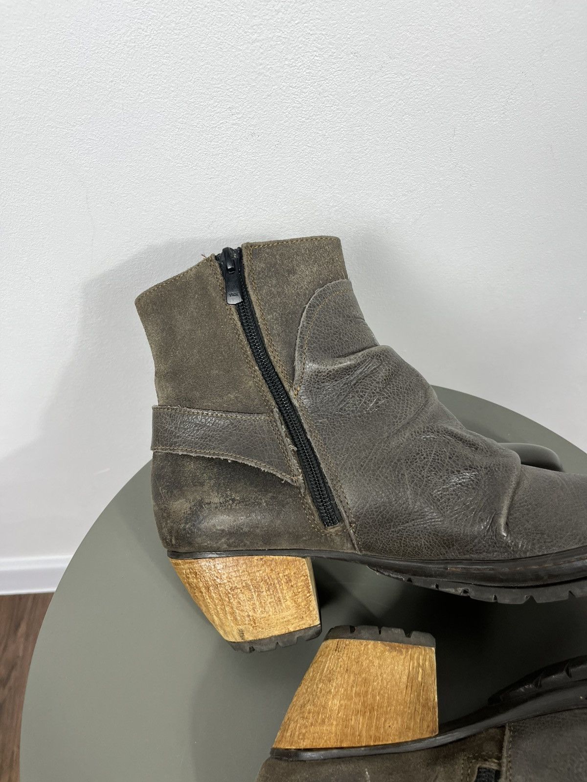 Other Art Leather Ankle Boots Women EU 40 Block Heel Zipper Size US 9 / IT 39 - 10 Thumbnail