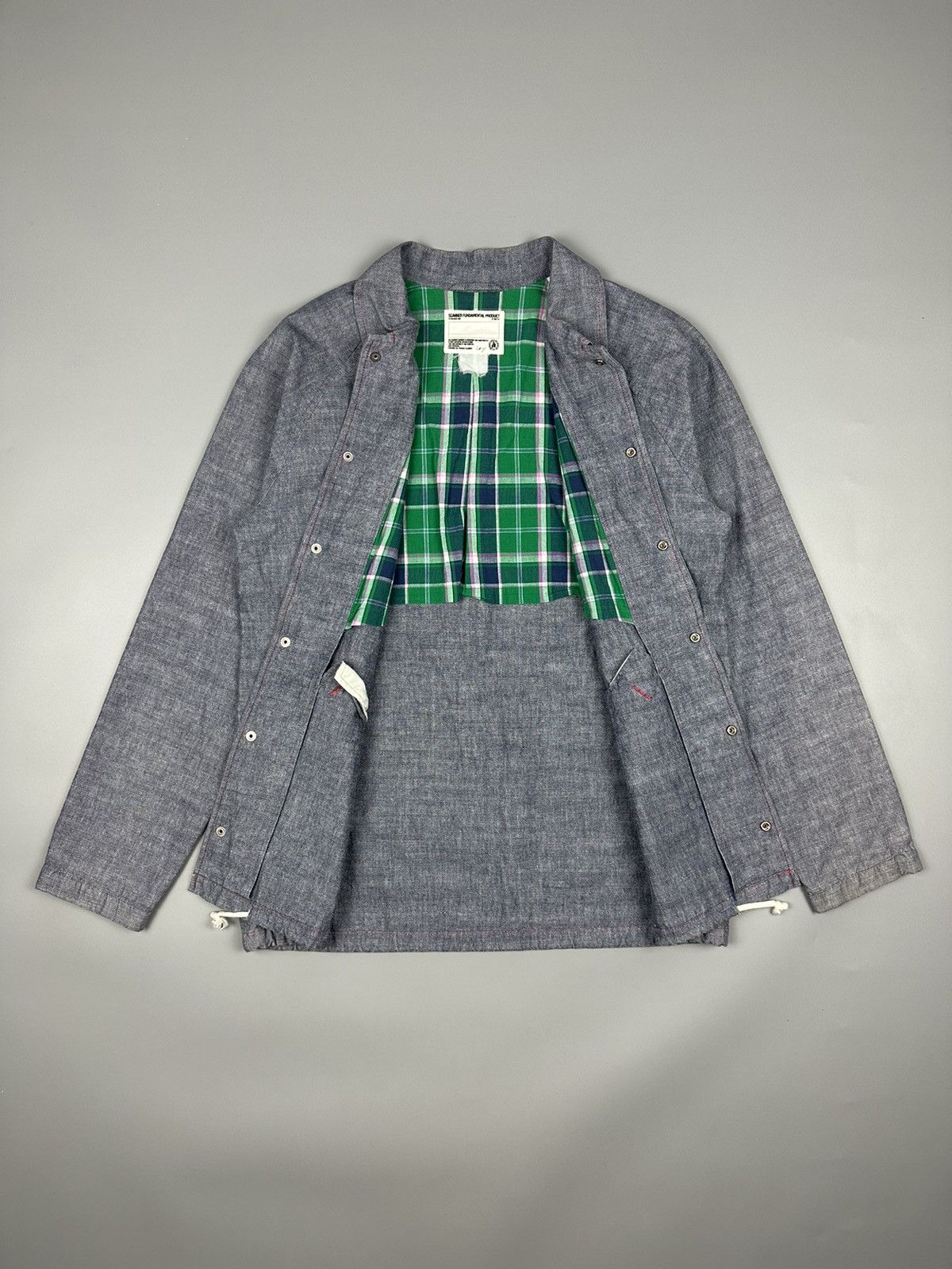 Designer × Japanese Brand Japanese Scanner Varsity Soft Denim Jacket Size US L / EU 52-54 / 3 - 7 Thumbnail