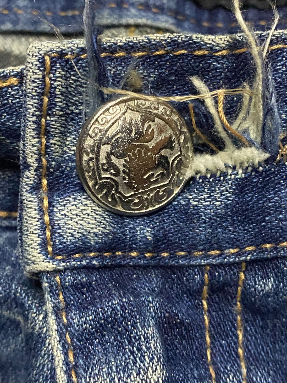 Blue Blue Japan Japanese Brand CCless Distressed Thunder Flare Jeans Size US 32 / EU 48 - 13 Thumbnail