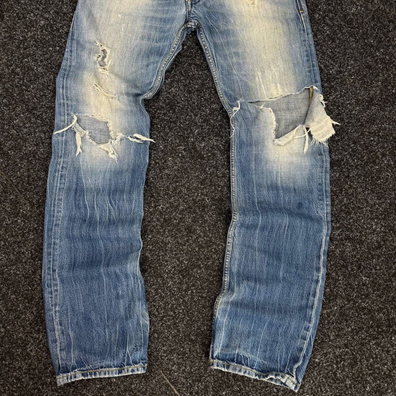 Diesel Rare Diesel Distressed Pants Vintage Avant Garde Y2k Style Size US 29 - 3 Thumbnail