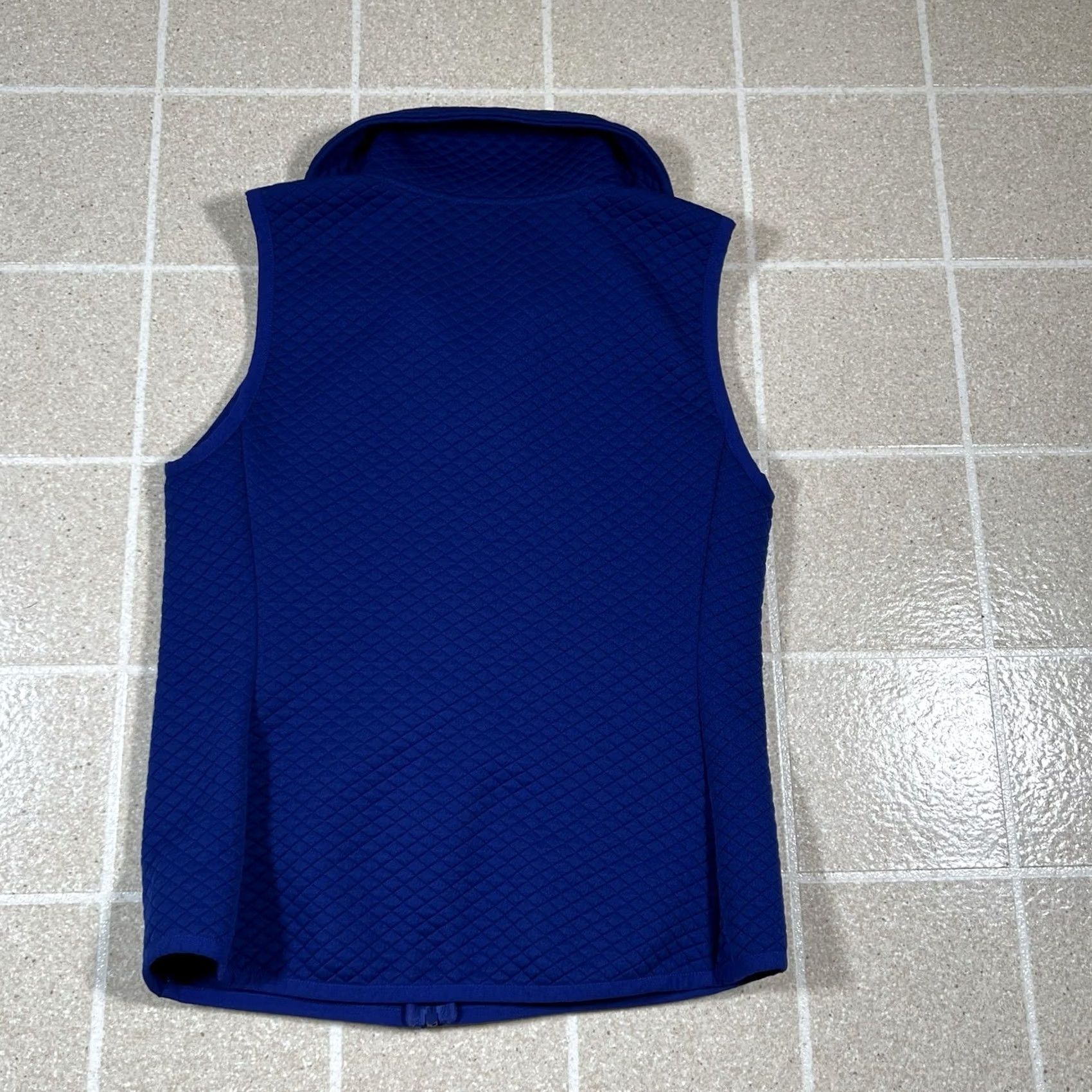 Ralph Lauren Lauren Ralph Lauren Vest Women's Zip Quilted Blue Diamond Size M High-Quality Outer Shell Polyester Size M / US 6-8 / IT 42-44 - 3 Thumbnail