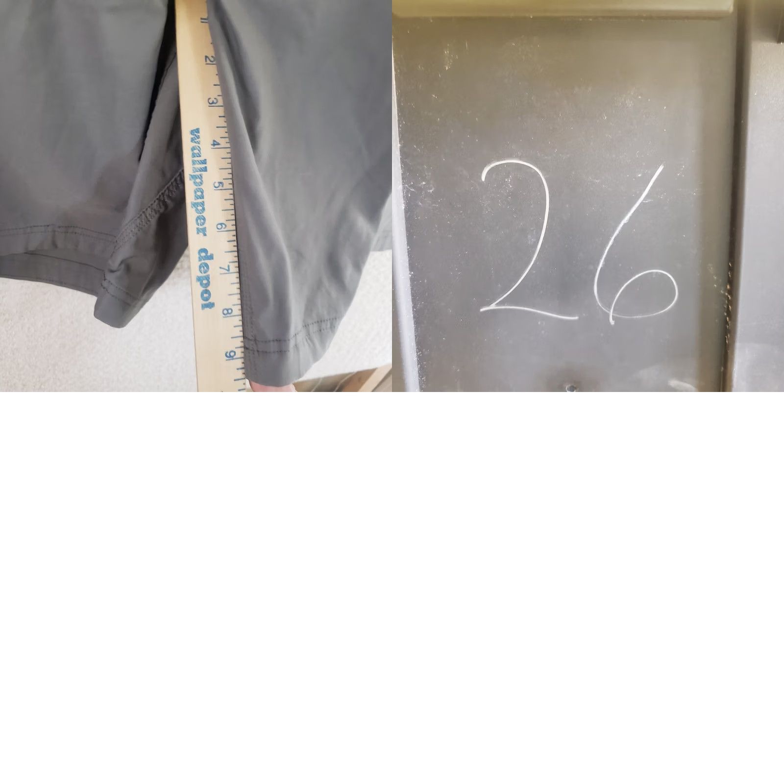 Vintage Duluth Trading Cargo Shorts Men's Gunmetal Gray Nylon Spandex 46"x9" Dry on the Fly Pockets Size US 30 / EU 46 - 10 Thumbnail