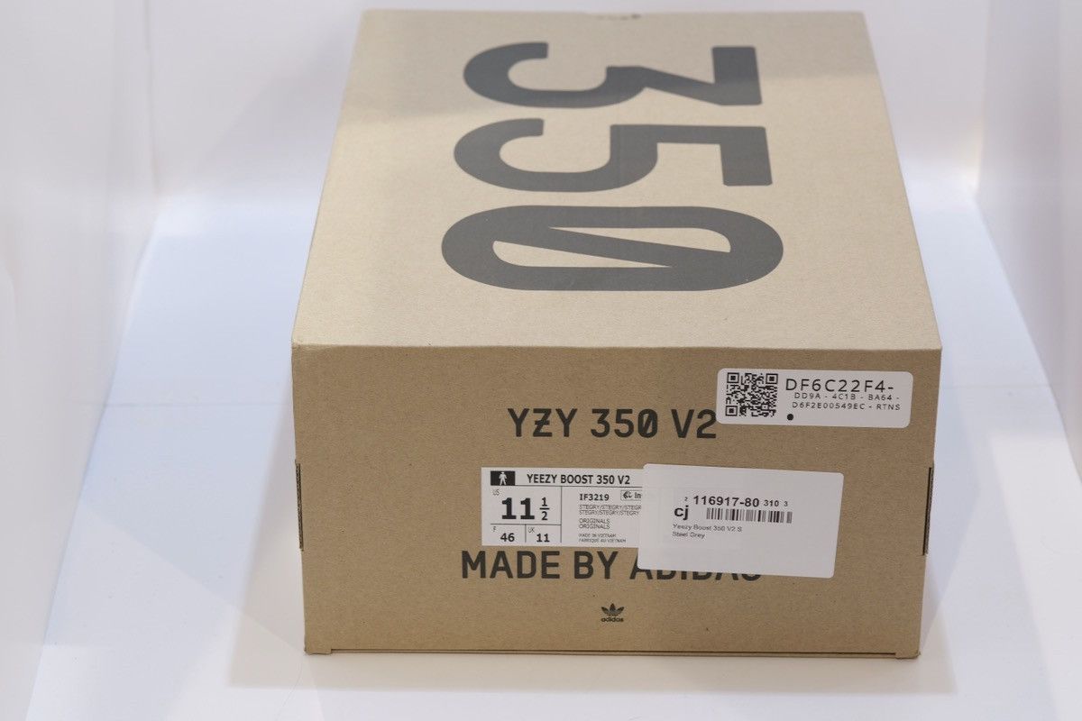 Yeezy adidas Yeezy Boost 350 V2 Steel Grey Size 11.5 IF3219 2024 Size US 11.5 / EU 44-45 - 10 Thumbnail