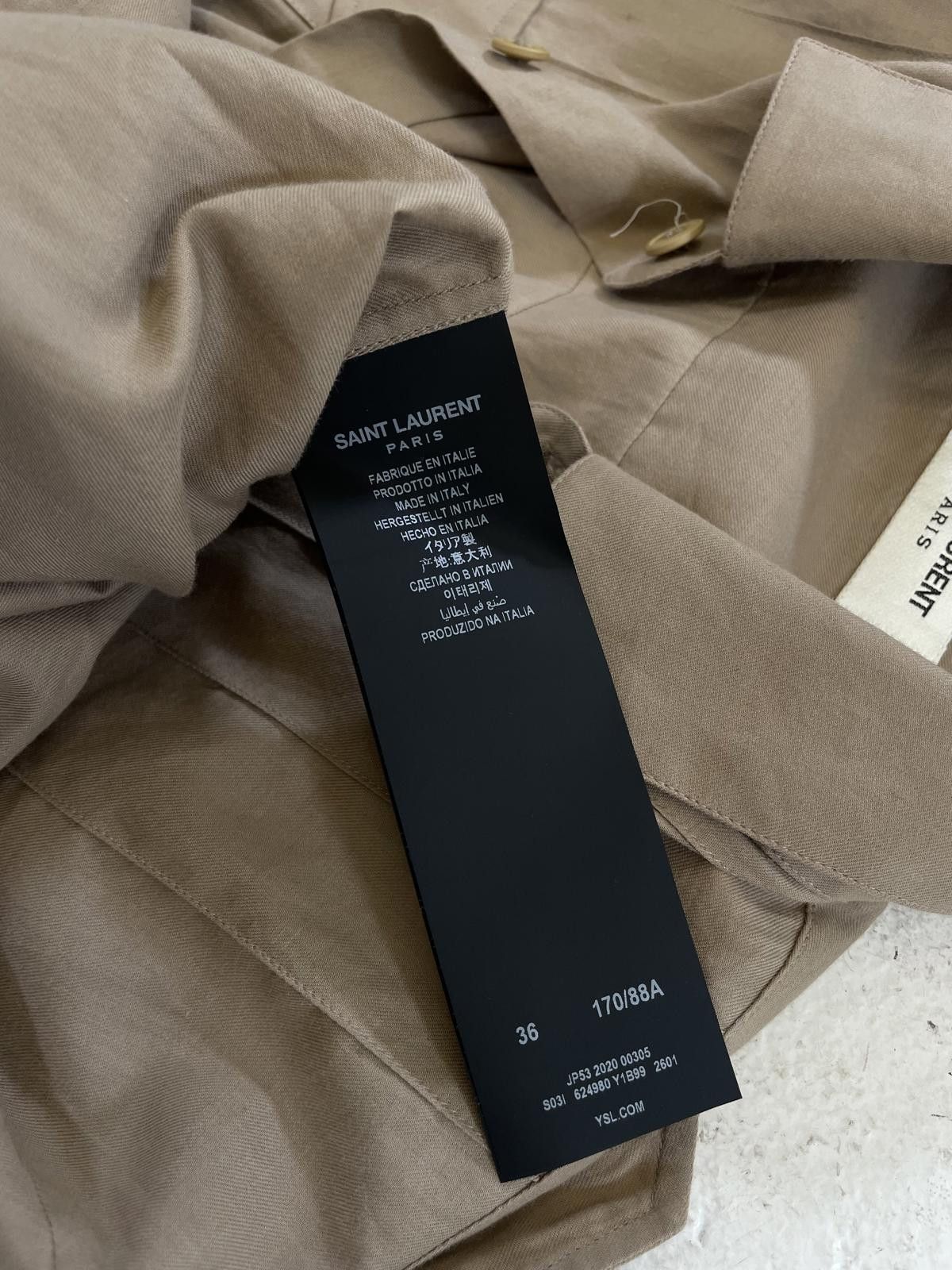 Saint Laurent Paris Saint Laurent tan button up Size US S / EU 44-46 / 1 - 3 Thumbnail