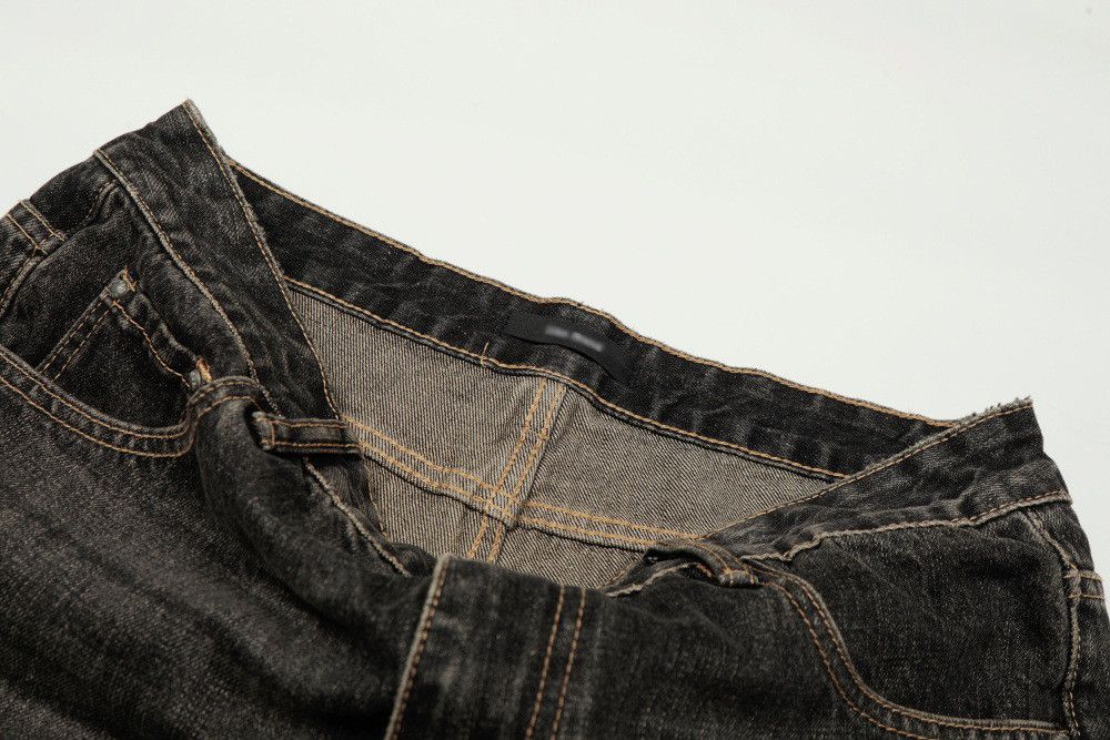 Vintage American high street retro casual washed distressed jeans Size US 32 / EU 48 - 5 Thumbnail