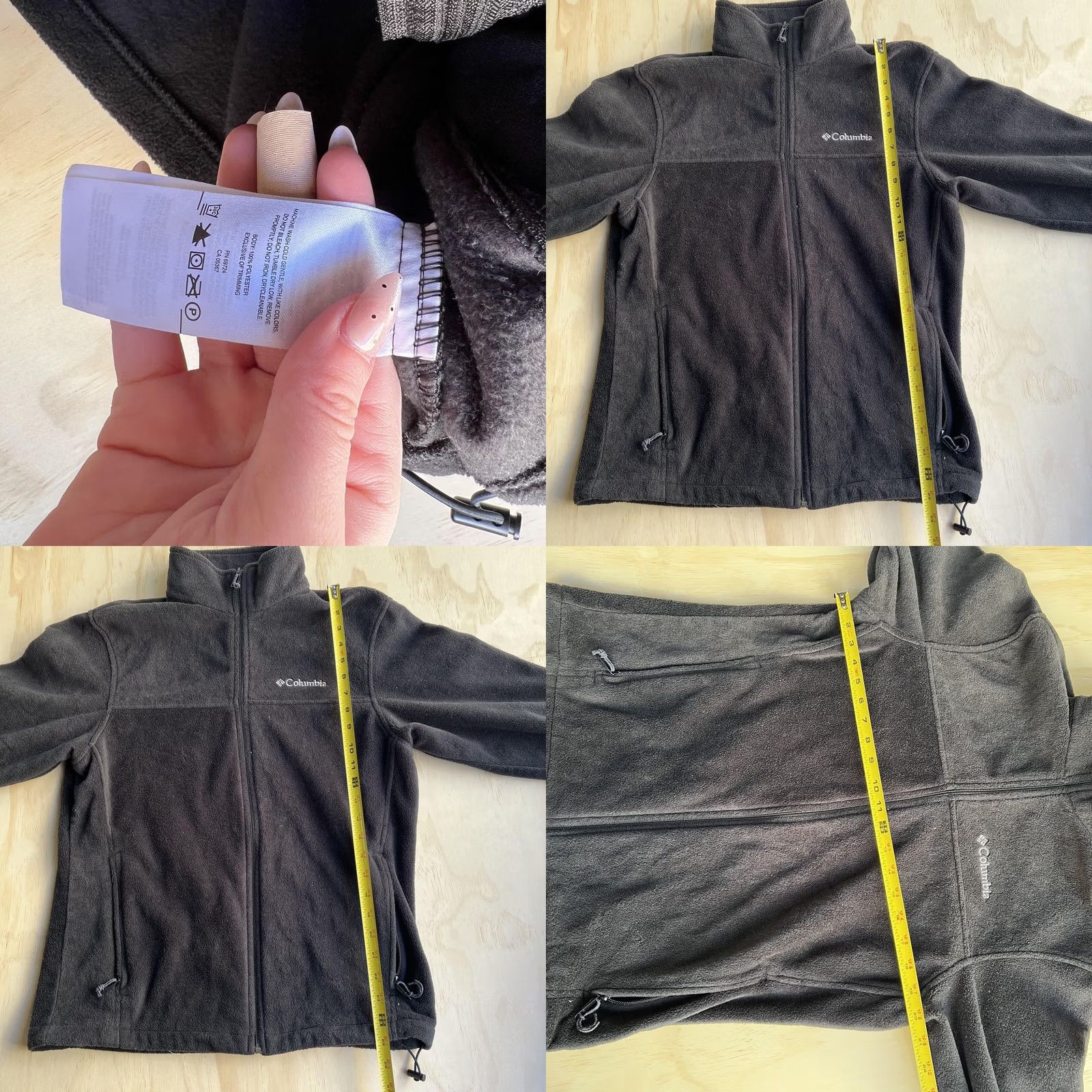Vintage Columbia Jacket Mens M Black Fleece Full Zip Stand Collar Outdoor Hiking Size US M / EU 48-50 / 2 - 8 Thumbnail