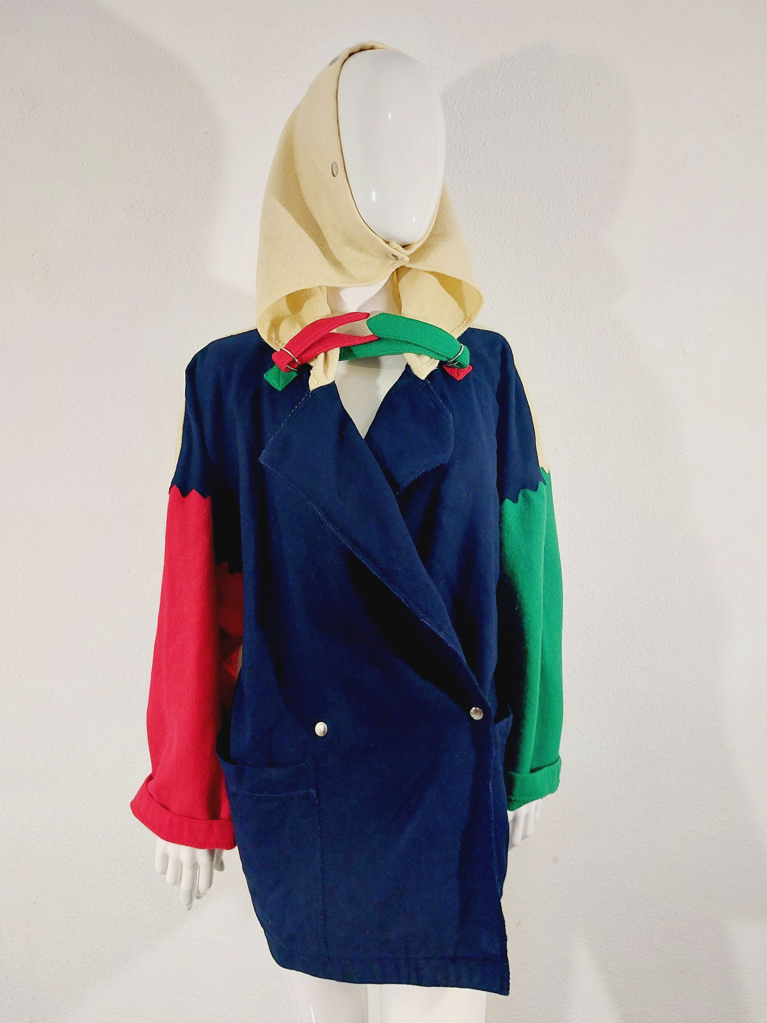 Jean Charles De Castelbajac Jean Charles de Castelbajac JCDC 1980s wool color coat Size US S / EU 44-46 / 1 - 2 Thumbnail