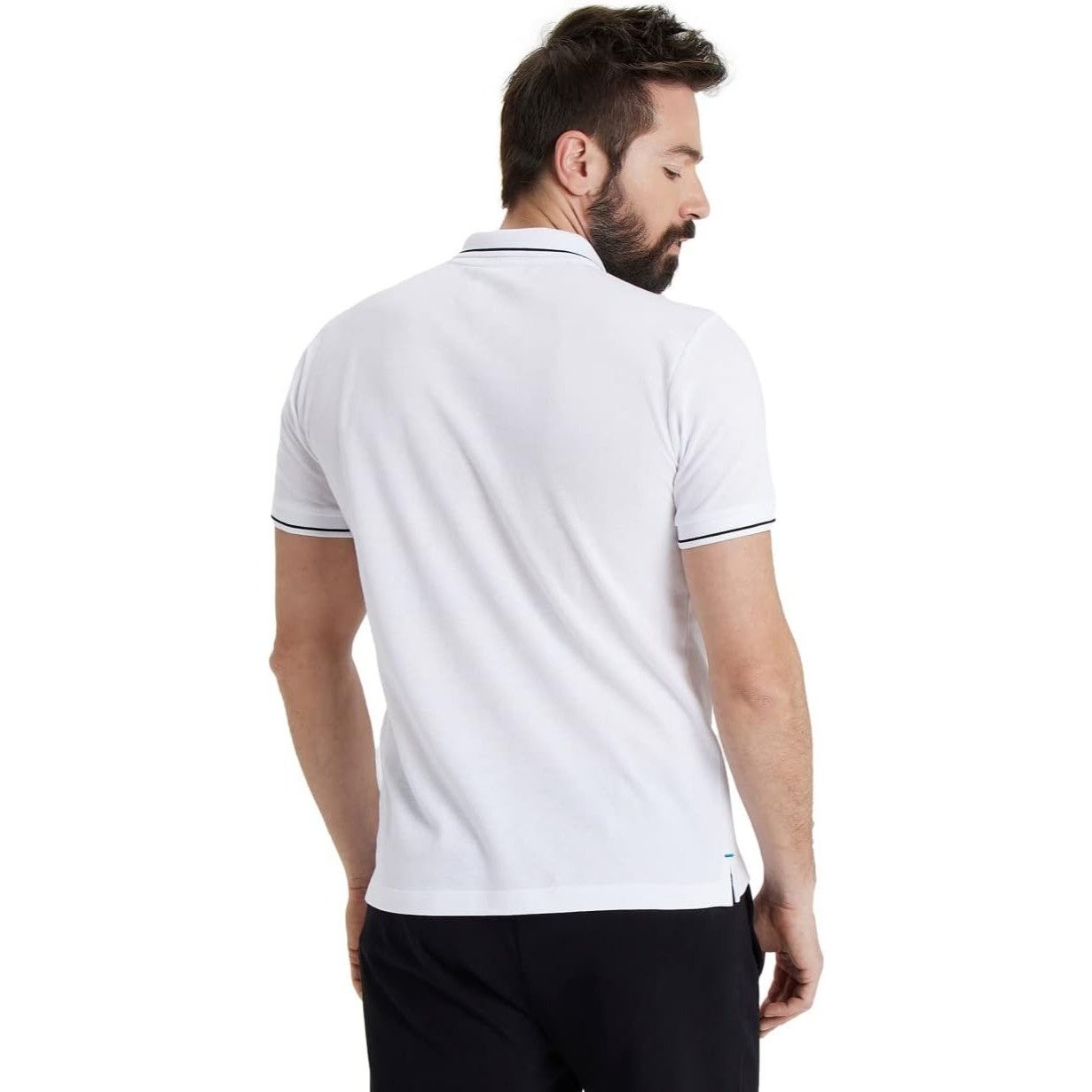 Other Arena Team Solid Polo Shirt White Cotton XL Unisex Regular F Size US XL / EU 56 / 4 - 3 Thumbnail