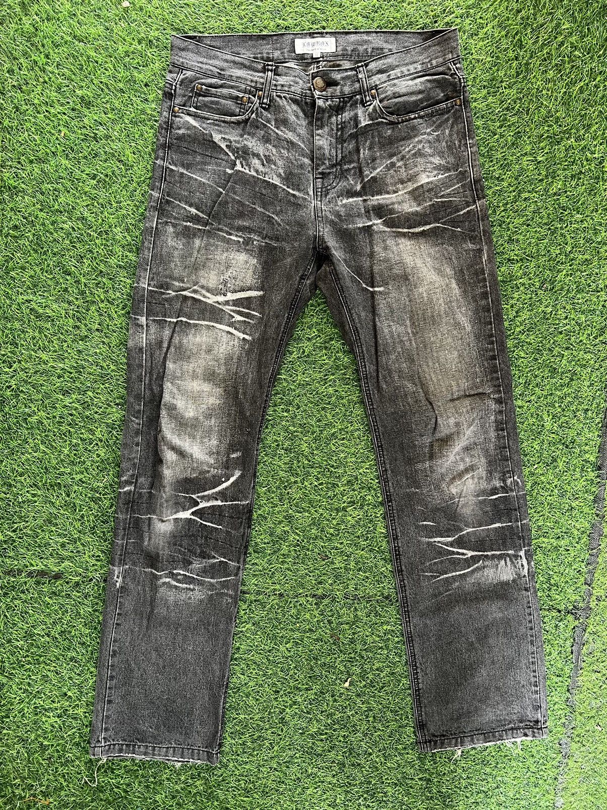 LOWBOX Vintage LOWBOX acid dyed flared denim Size US 34 / EU 50 - 1 Thumbnail