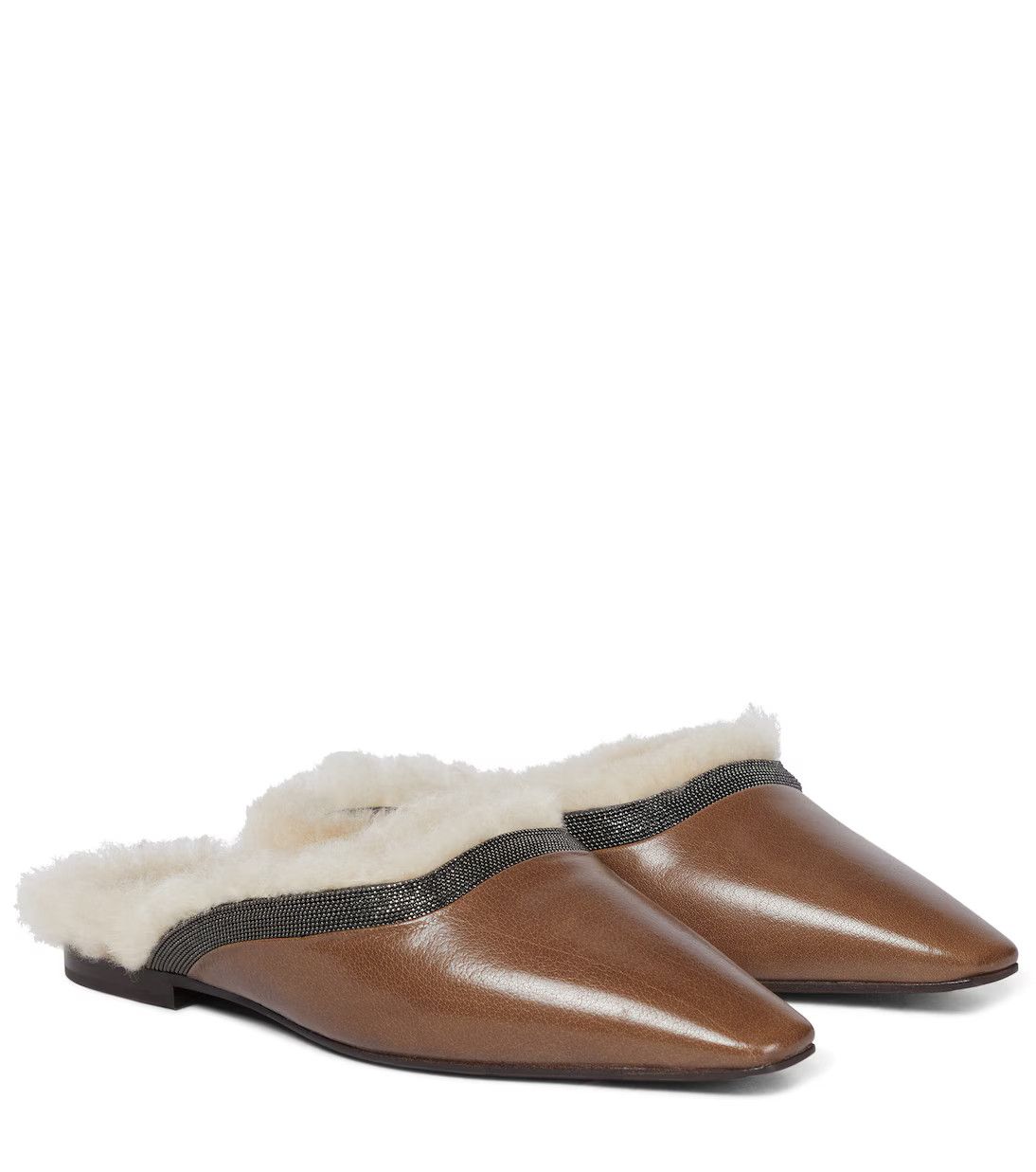 Brunello Cucinelli o1y0725 Leather Loafers in Brown Size US 5.5 / IT 35.5 - 1 Thumbnail