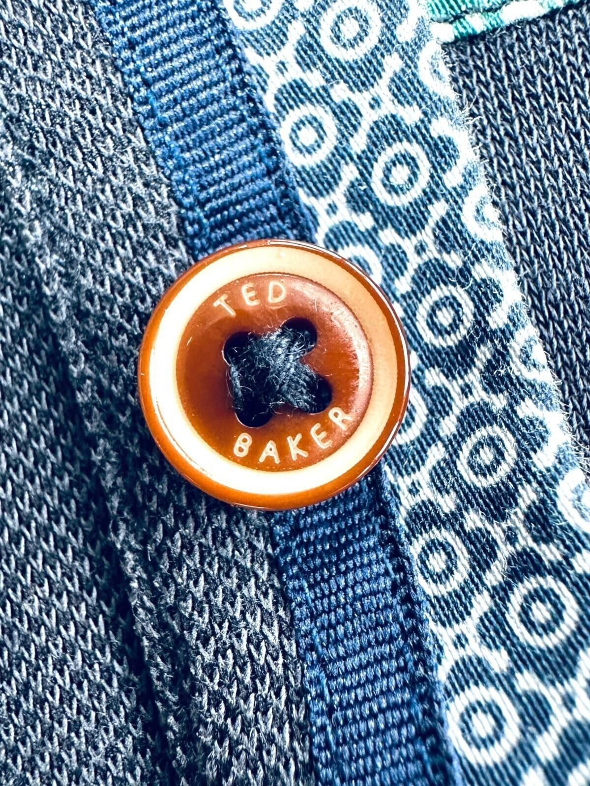 Ted Baker Ted Baker 4 Polo Shirt Men's UK Size L Blue Short Sleeve Size US L / EU 52-54 / 3 - 8 Thumbnail