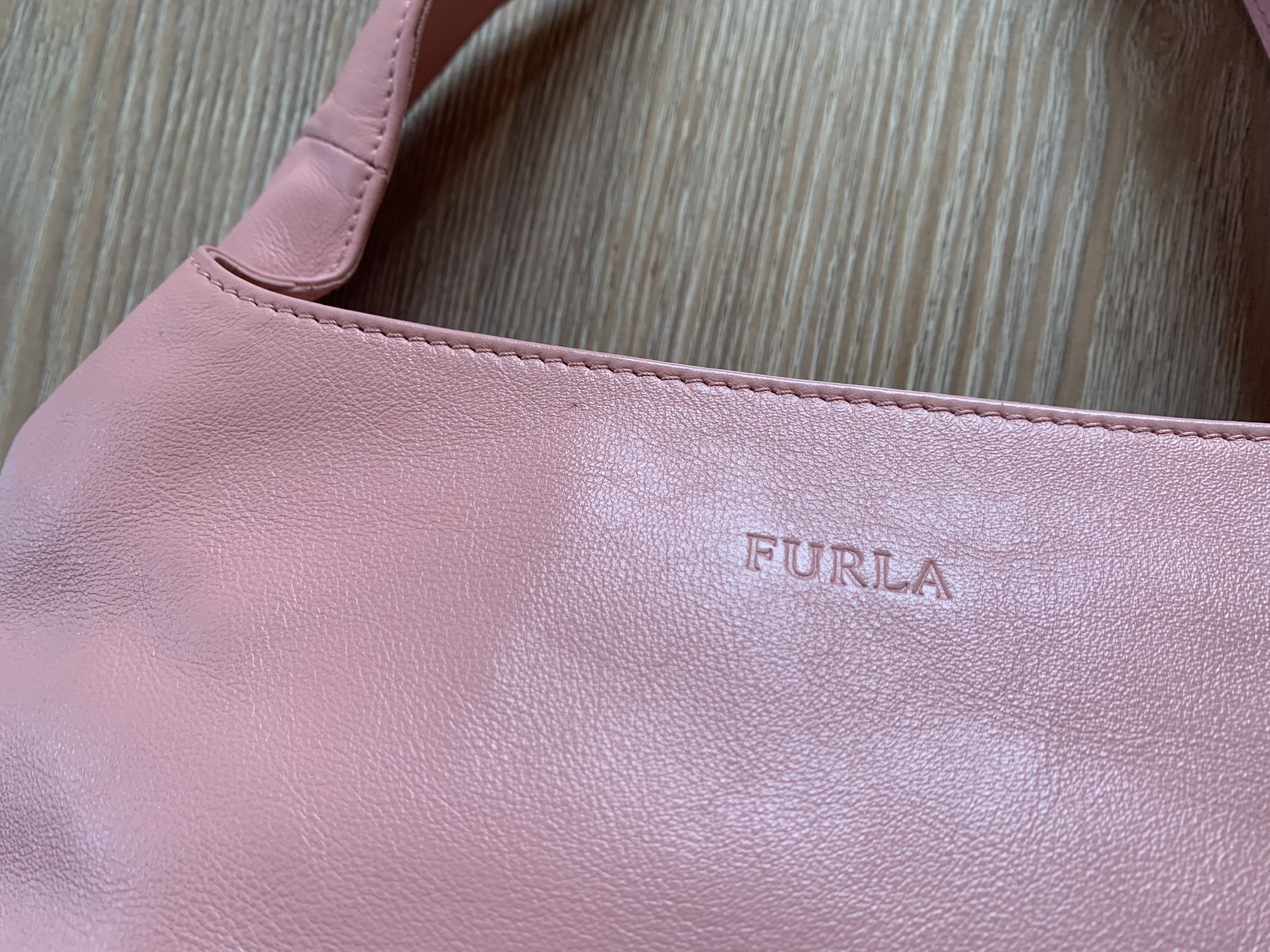 Designer Furla Rare Luxury Pink Leather Mini Bag Size ONE SIZE - 8 Thumbnail