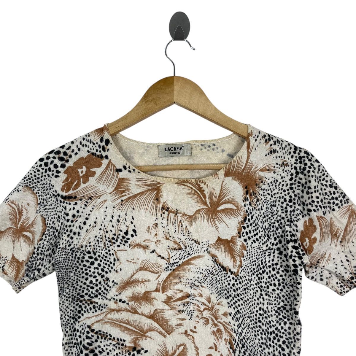 Vintage Vintage LACASA ASHIYA Floral Shirt Size XS / US 0-2 / IT 36-38 - 3 Thumbnail