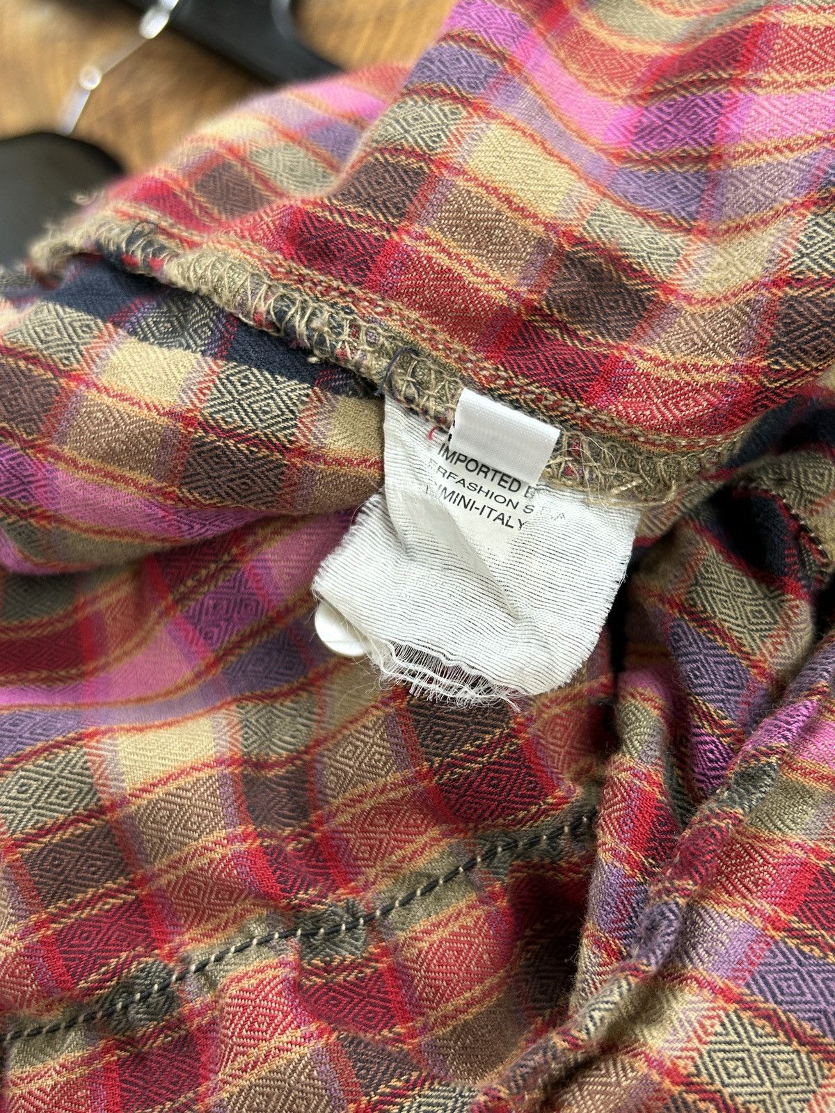 Marithe + Francois Girbaud Vintage Le Jean Marithe Francois Girbaud Checkered Blouse Size L / US 10 / IT 46 - 10 Thumbnail