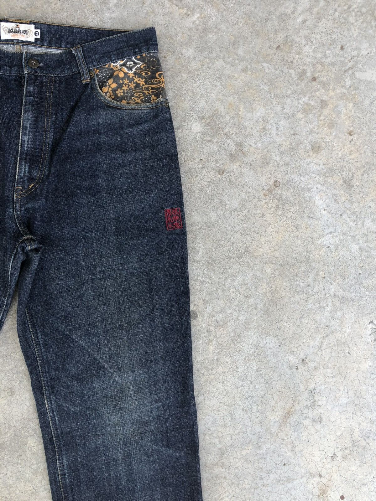 Karakuri Tamashii Karakuri Tamashii Embroidered Multipocket Distressed Size US 33 - 5 Thumbnail