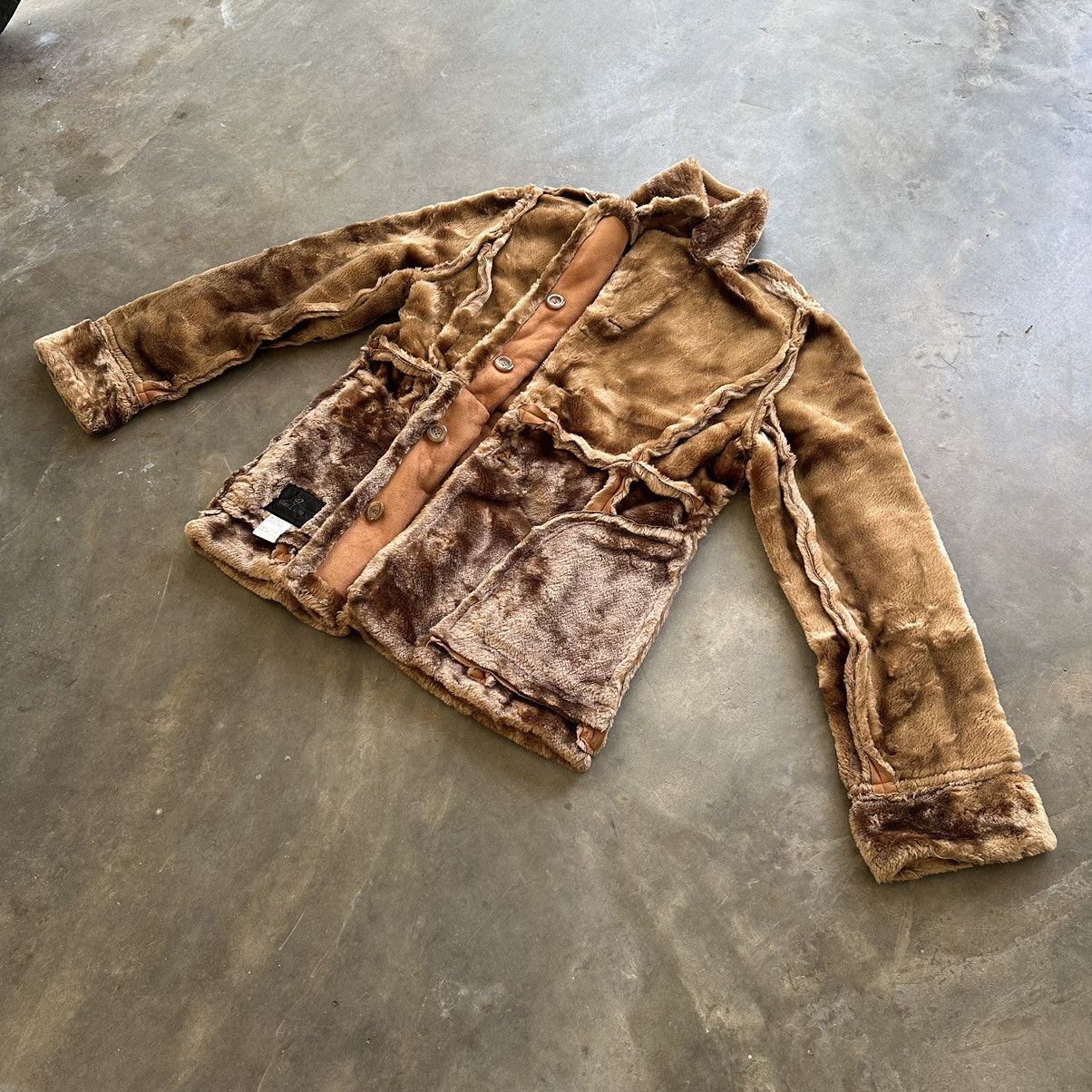 Japanese Brand Vintage Japanese Glass Line Fur Heavy Coats With Pocket Rare Size US M / EU 48-50 / 2 - 2 Thumbnail