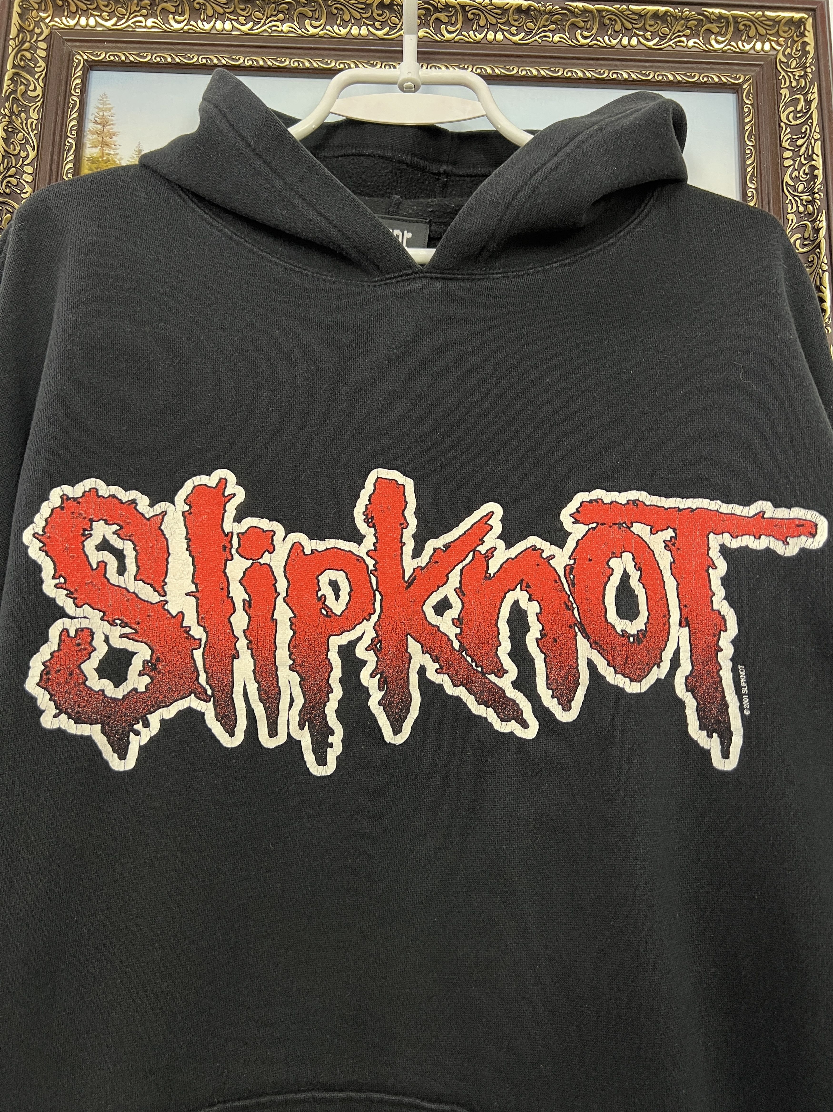 Vintage Vintage Slipknot Iowa Over Print Band Hoodie Jacket Mens Size US L / EU 52-54 / 3 - 3 Thumbnail