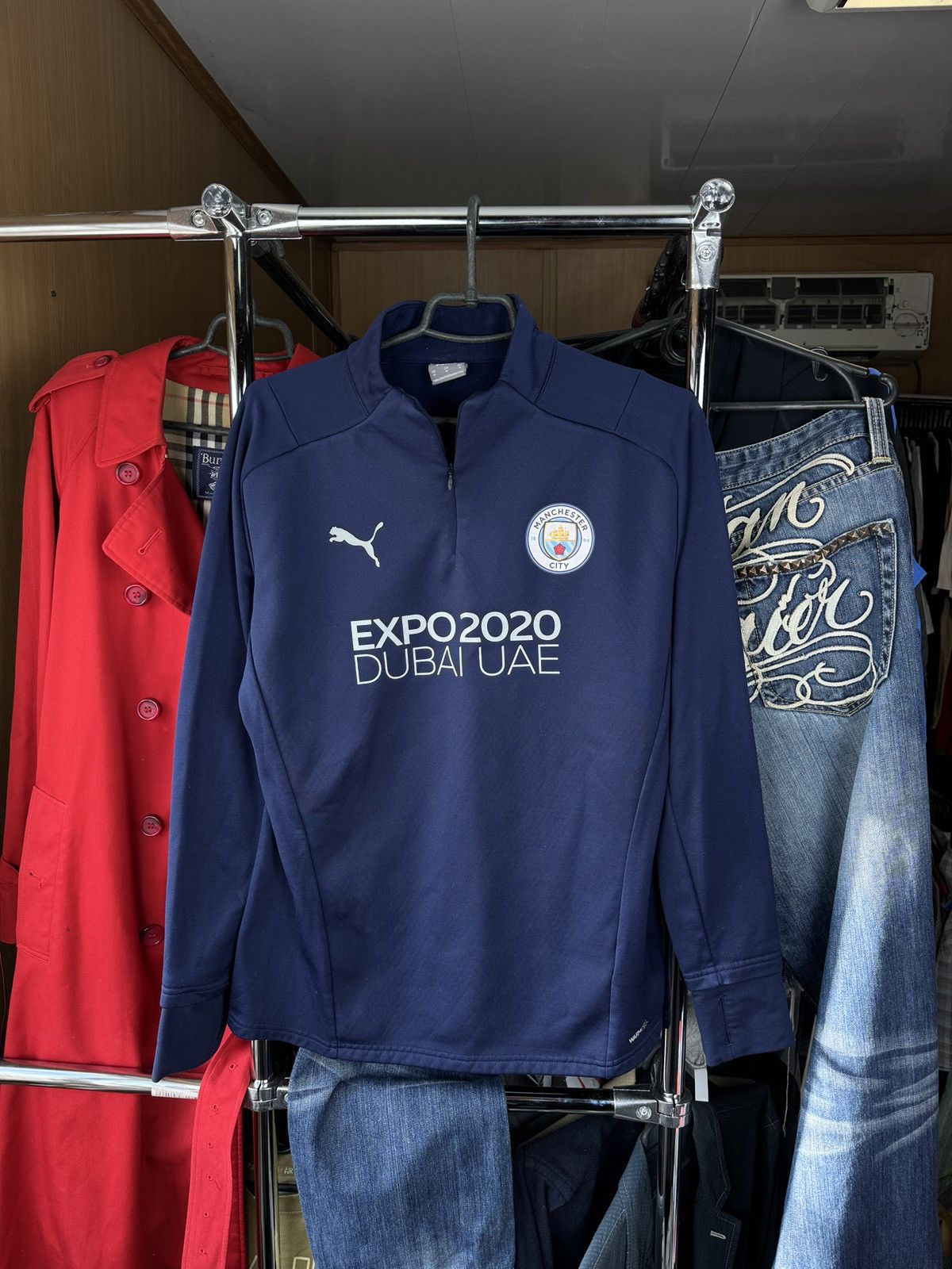 Puma Mens Puma FC Manchester City Soccer Jersey sweatshirt tee Size US M / EU 48-50 / 2 - 1 Thumbnail