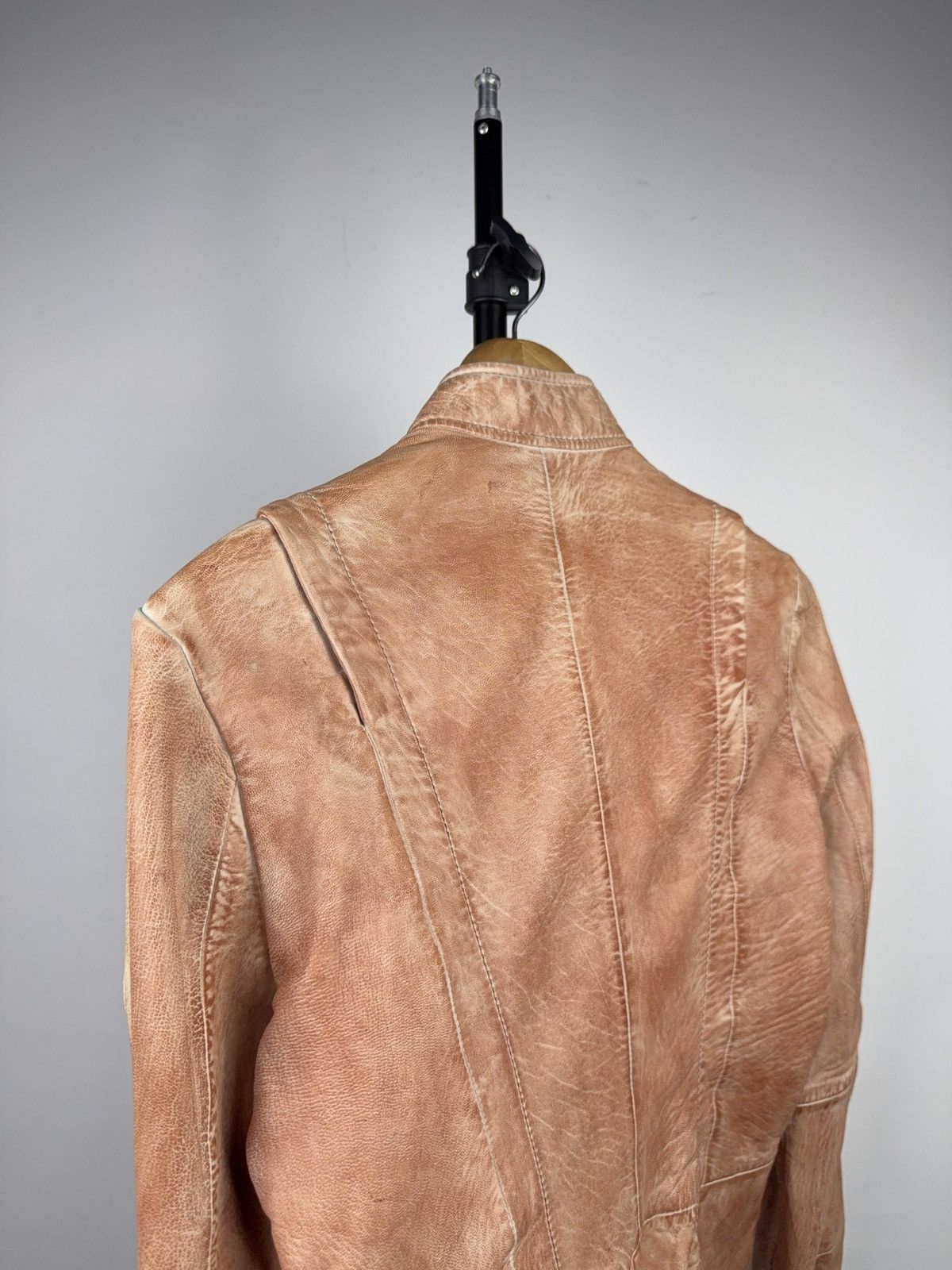 Genuine Leather Vintage 90s Gipsy Avant Garde Leather Biker MOTO Y2K Jacket Size S / US 4 / IT 40 - 13 Thumbnail