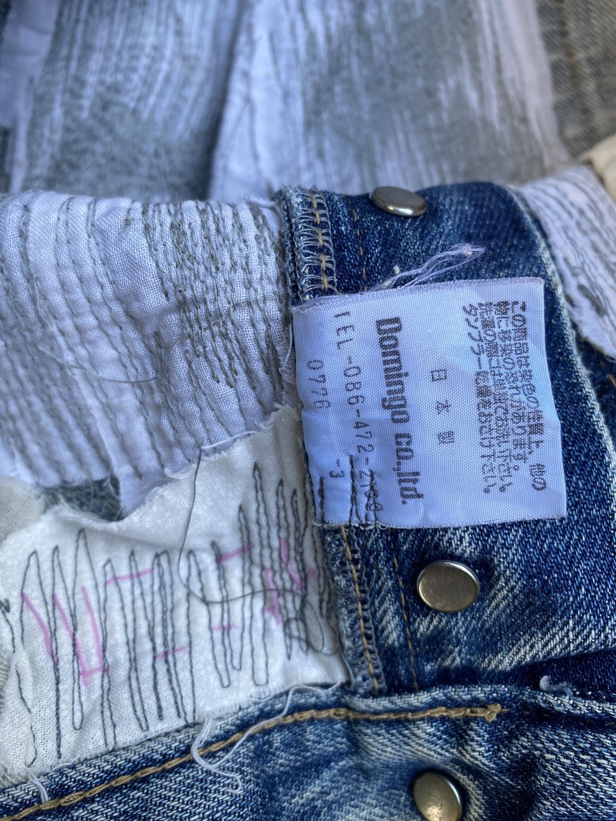 Spellbound Vintage Spellbound Boro Distressed Denim Size US 33 - 10 Thumbnail