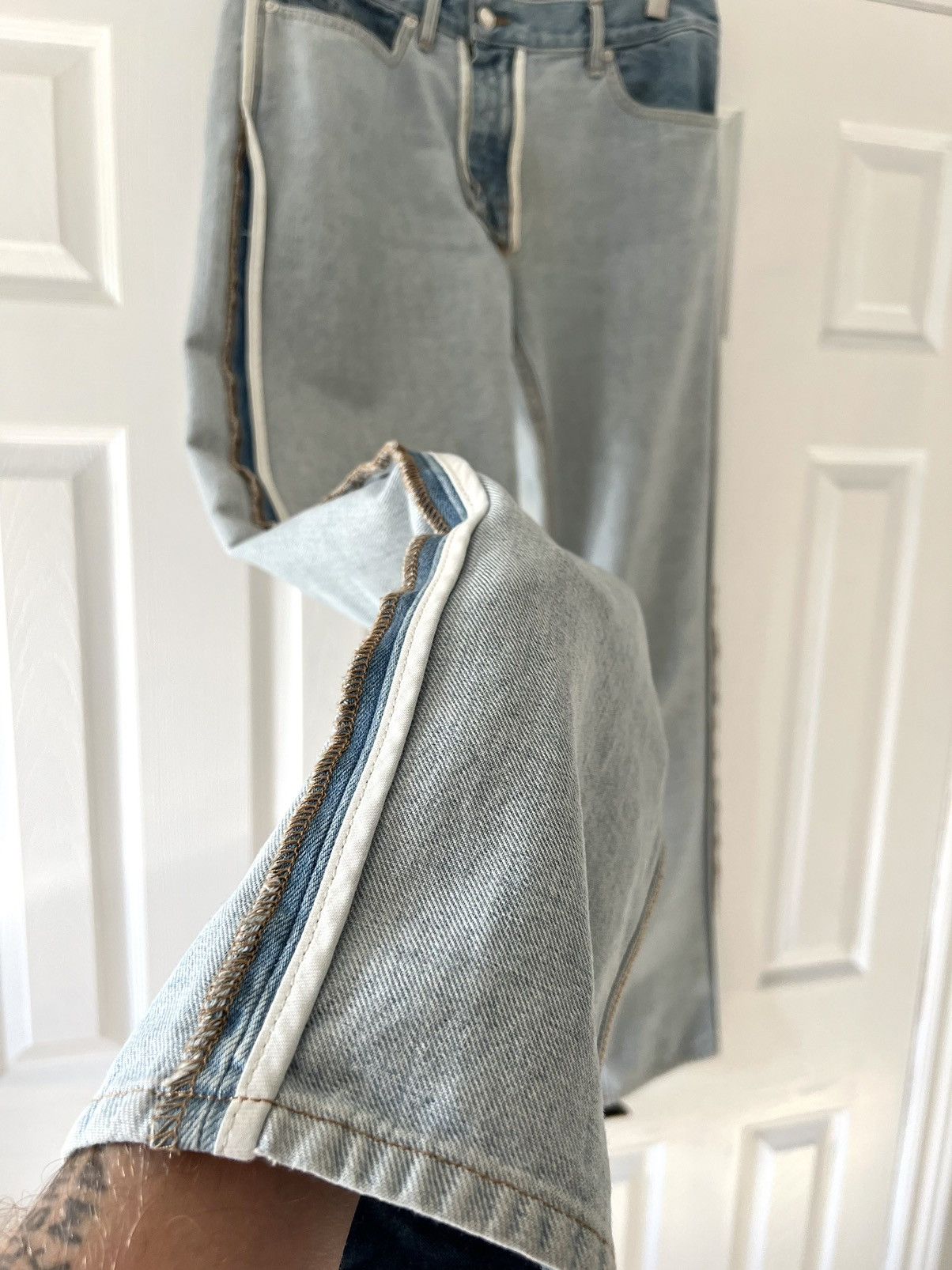 Helmut Lang Helmut Lang 1999 Reissue Inside Out Jeans Size US 32 / EU 48 - 3 Thumbnail