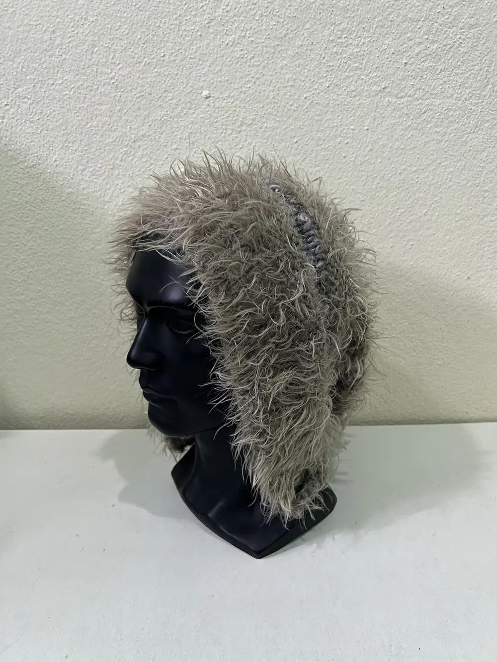 Japanese Brand Japanese Brand Fur Earflap Beanie Hat Size ONE SIZE - 3 Thumbnail