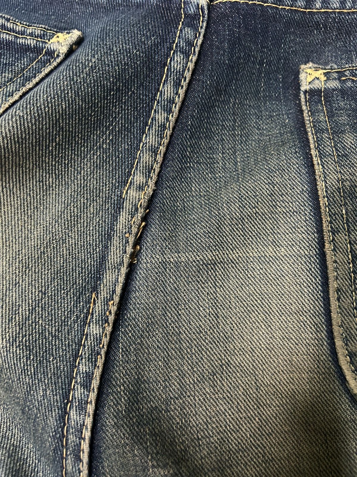 Japanese Brand × Kapital × Vintage Rusty SugarCane Selvedge Distressed Denim Jeans Size US 30 / EU 46 - 18 Thumbnail