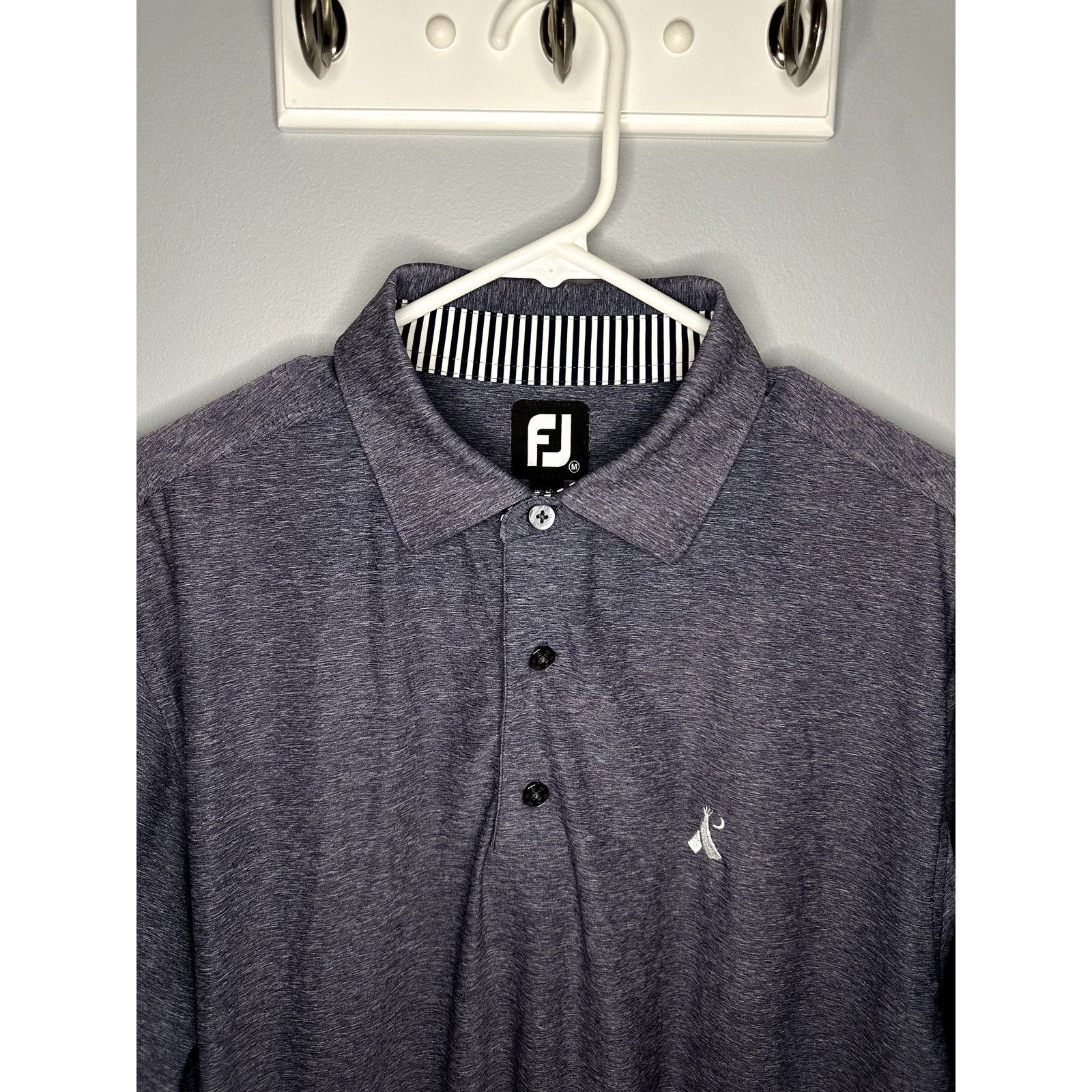 Footjoy Footjoy Short Sleeve Golf Polo Shirt Heathered Gray Men's M Size US M / EU 48-50 / 2 - 3 Thumbnail