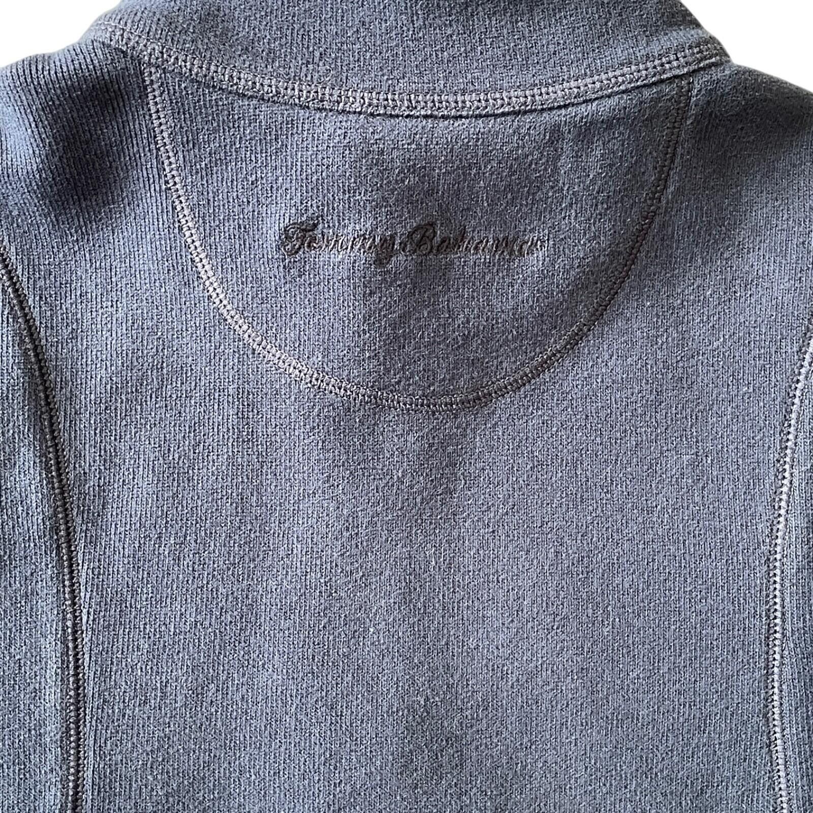 Tommy Bahama Tommy Bahama Womens M Navy 1/4 Zip Pullover Top Size M / US 6-8 / IT 42-44 - 5 Thumbnail
