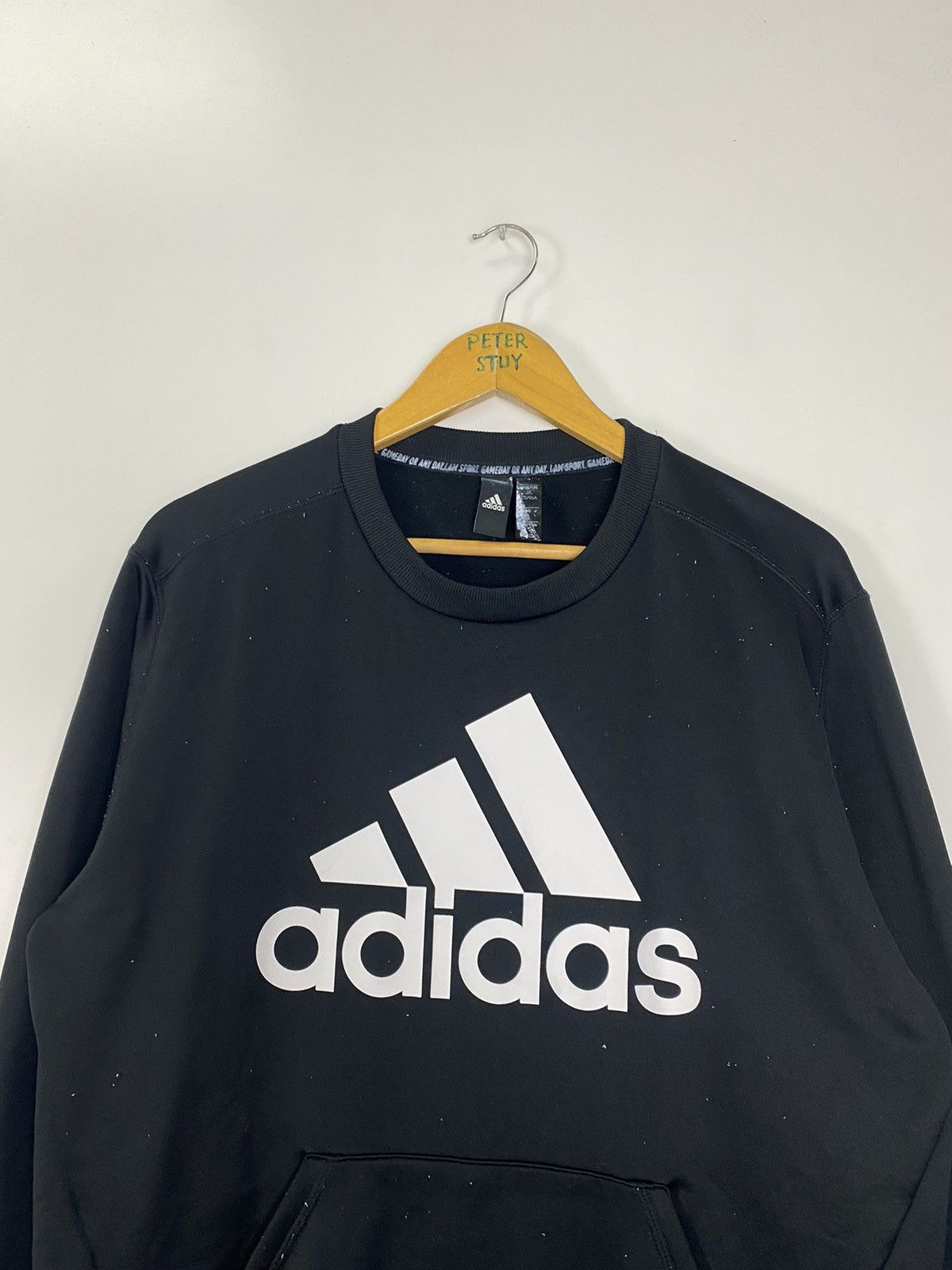 Adidas × Vintage Adidas big logo sweatshirt Size US L / EU 52-54 / 3 - 6 Thumbnail