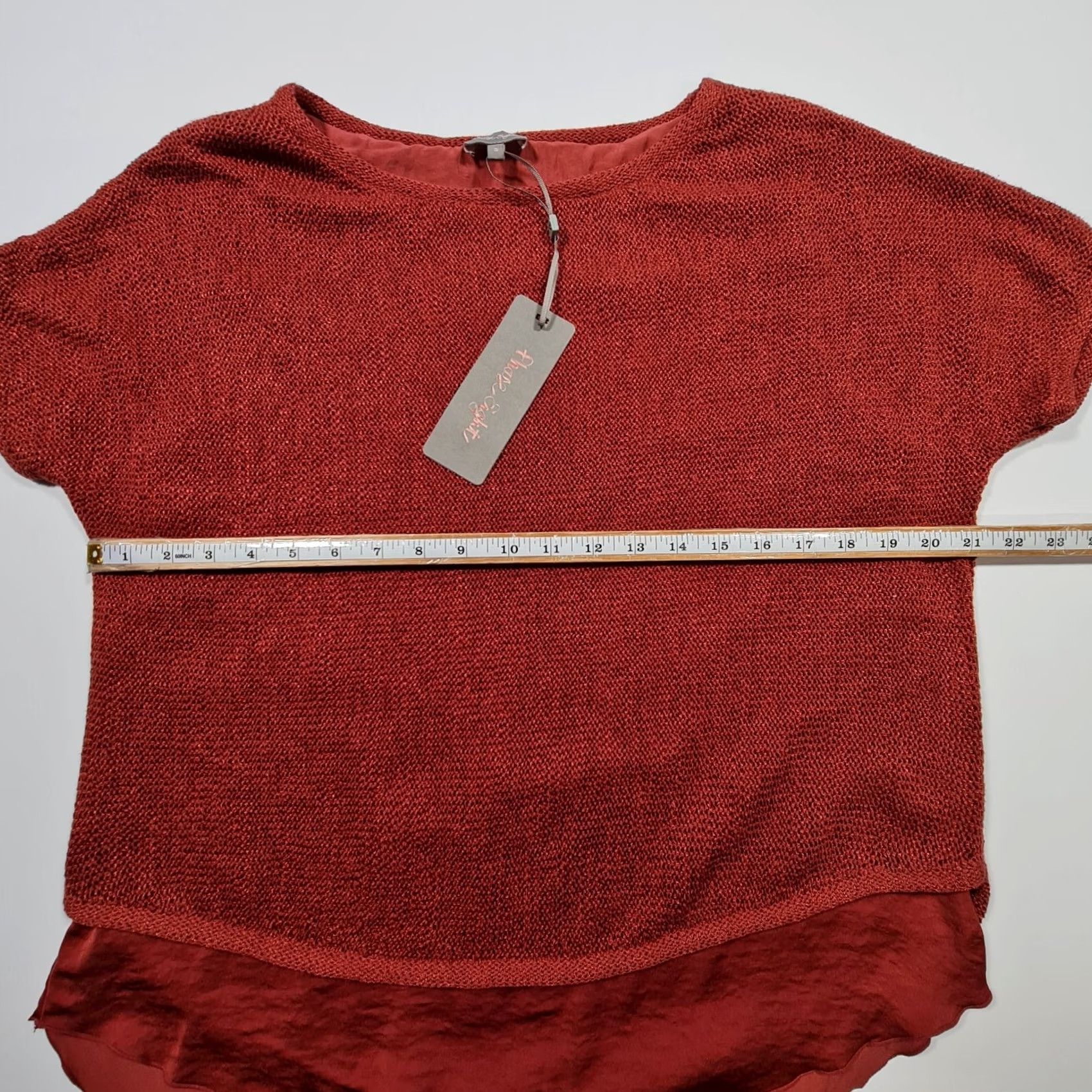 Vintage Phase Eight Womens Jumper Red Small Short Sleeve Pullover Top Knit Logo Round Neck Casual Party/Cocktail Vintage No (max 200 chars) Size S / US 4 / IT 40 - 5 Thumbnail