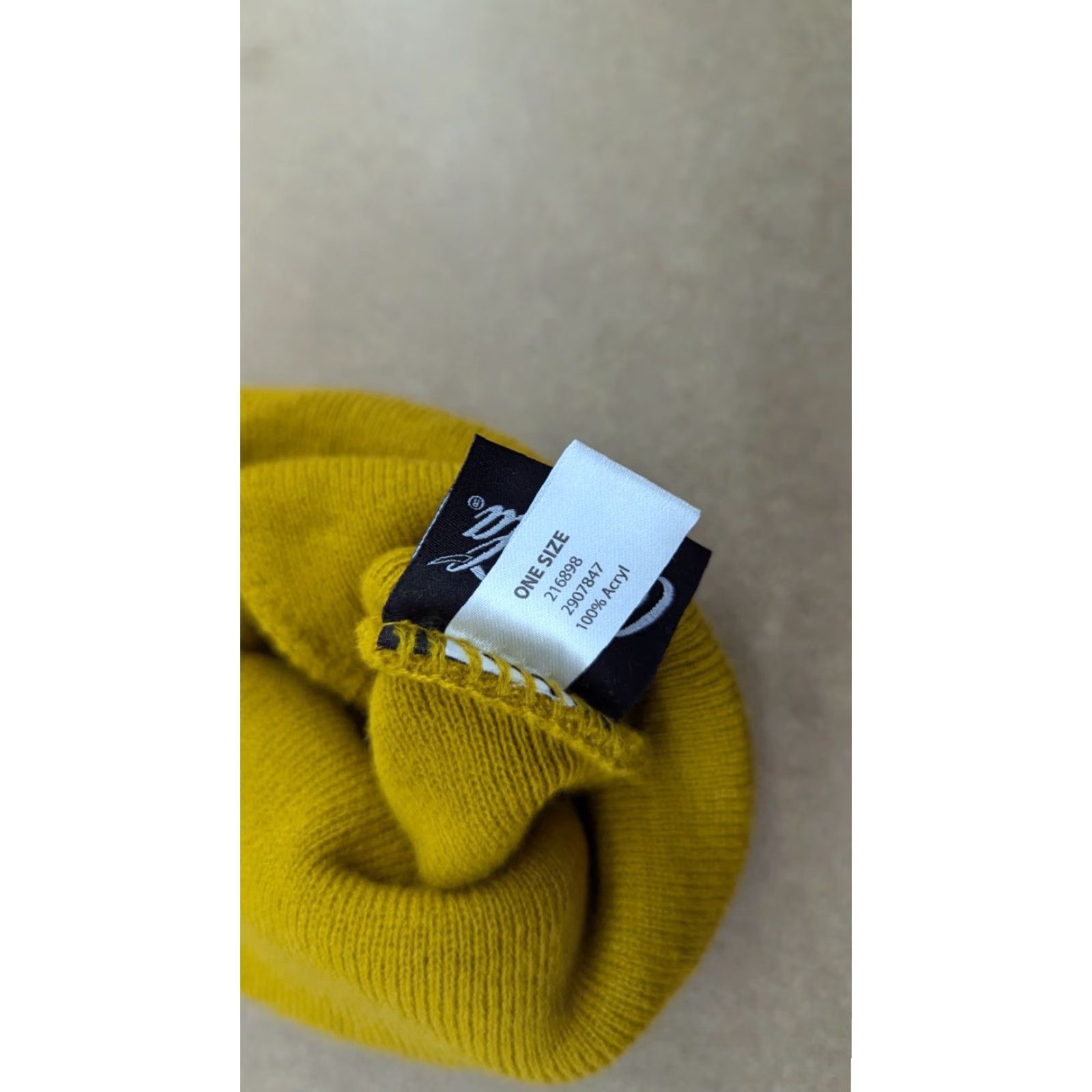 Vintage Coca-Cola Yellow Beanie Hat One Size Stretch Unisex Adults Acrylic Knit Size ONE SIZE - 5 Thumbnail