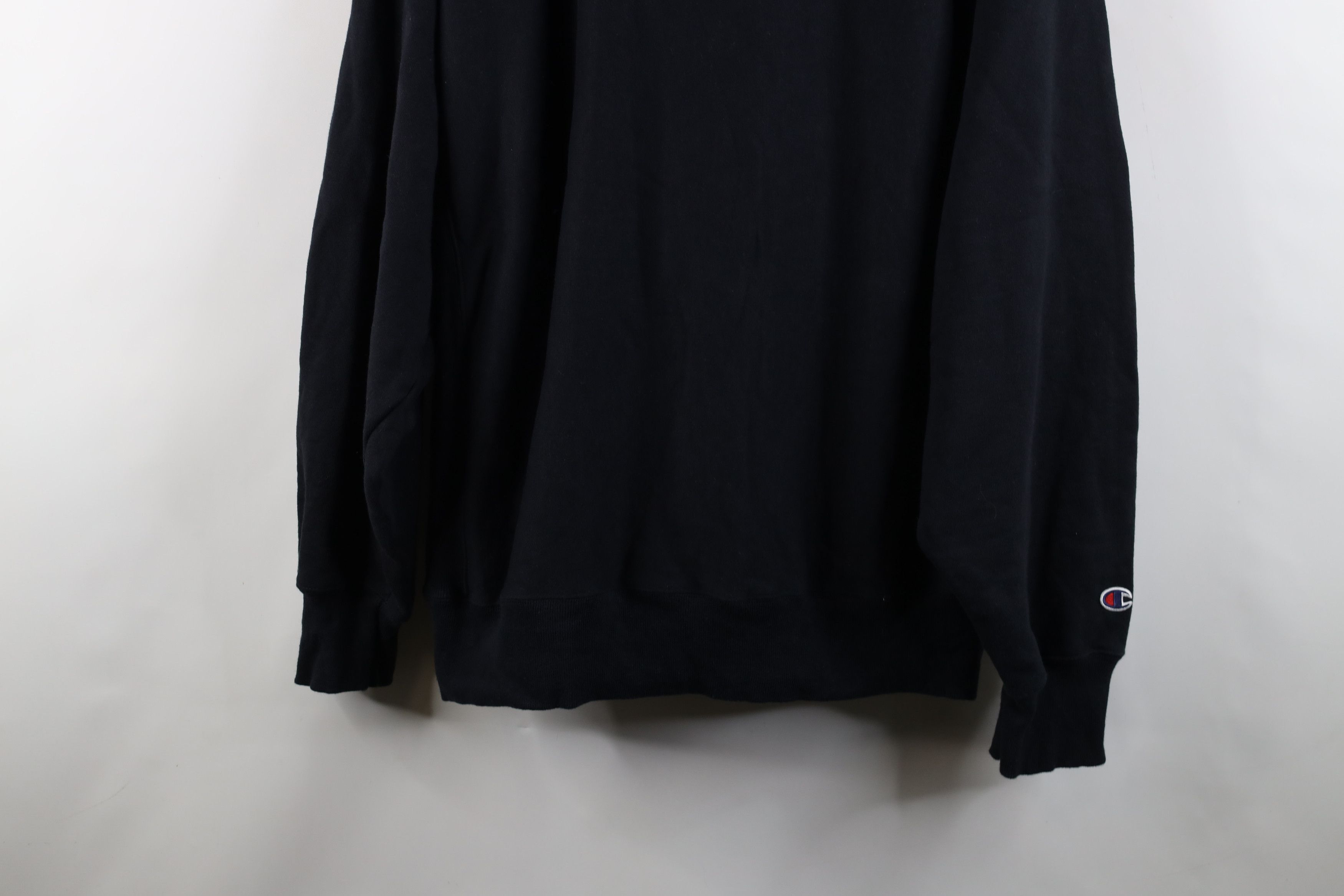 Champion × Vintage Vintage 90s Champion Reverse Weave Crewneck Sweatshirt Black Size US XXL / EU 58 / 5 - 3 Thumbnail