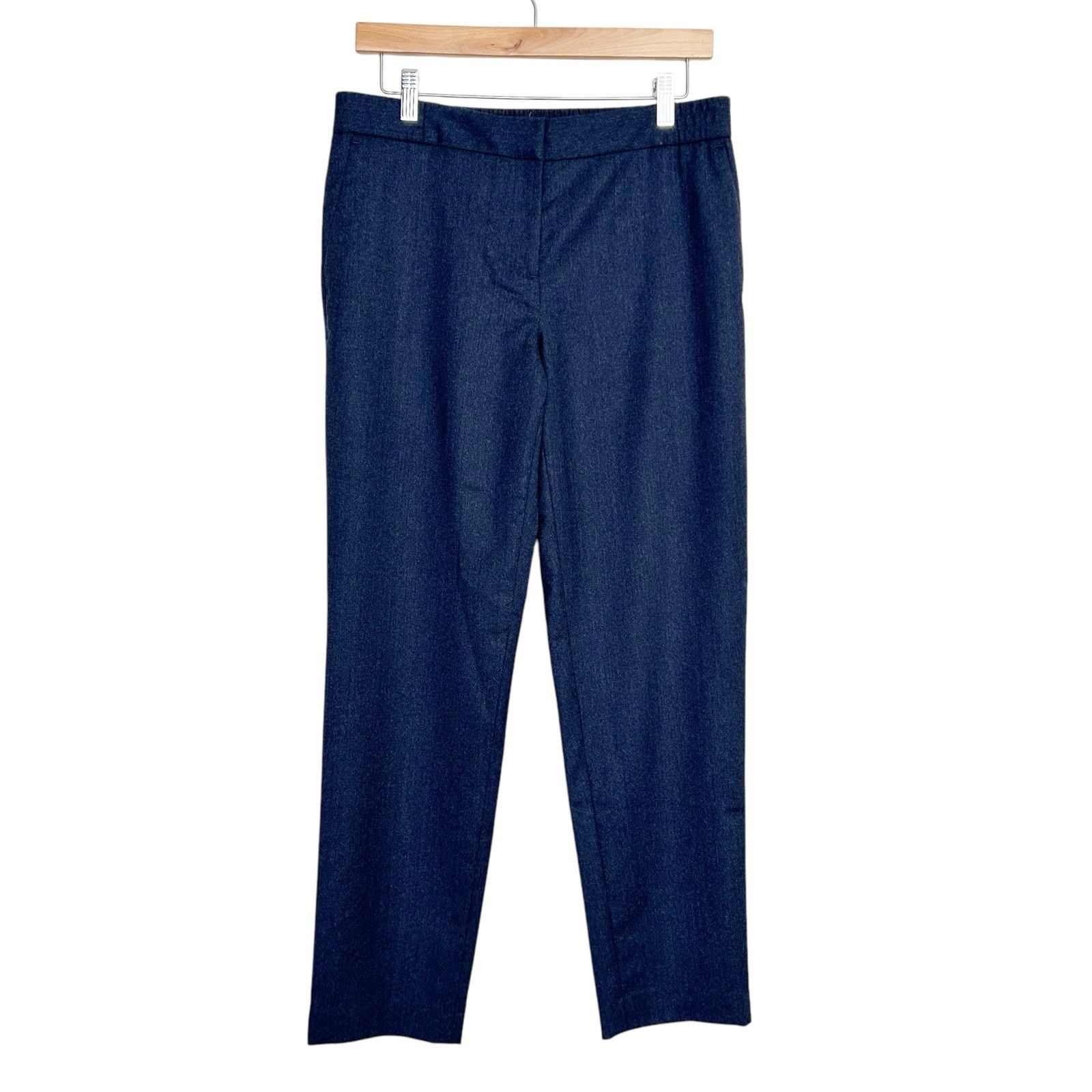 Other Talbots Navy Blue Italian Flannel Wool Trousers Sz 6 Size 28" / US 6 / IT 42 - 1 Thumbnail