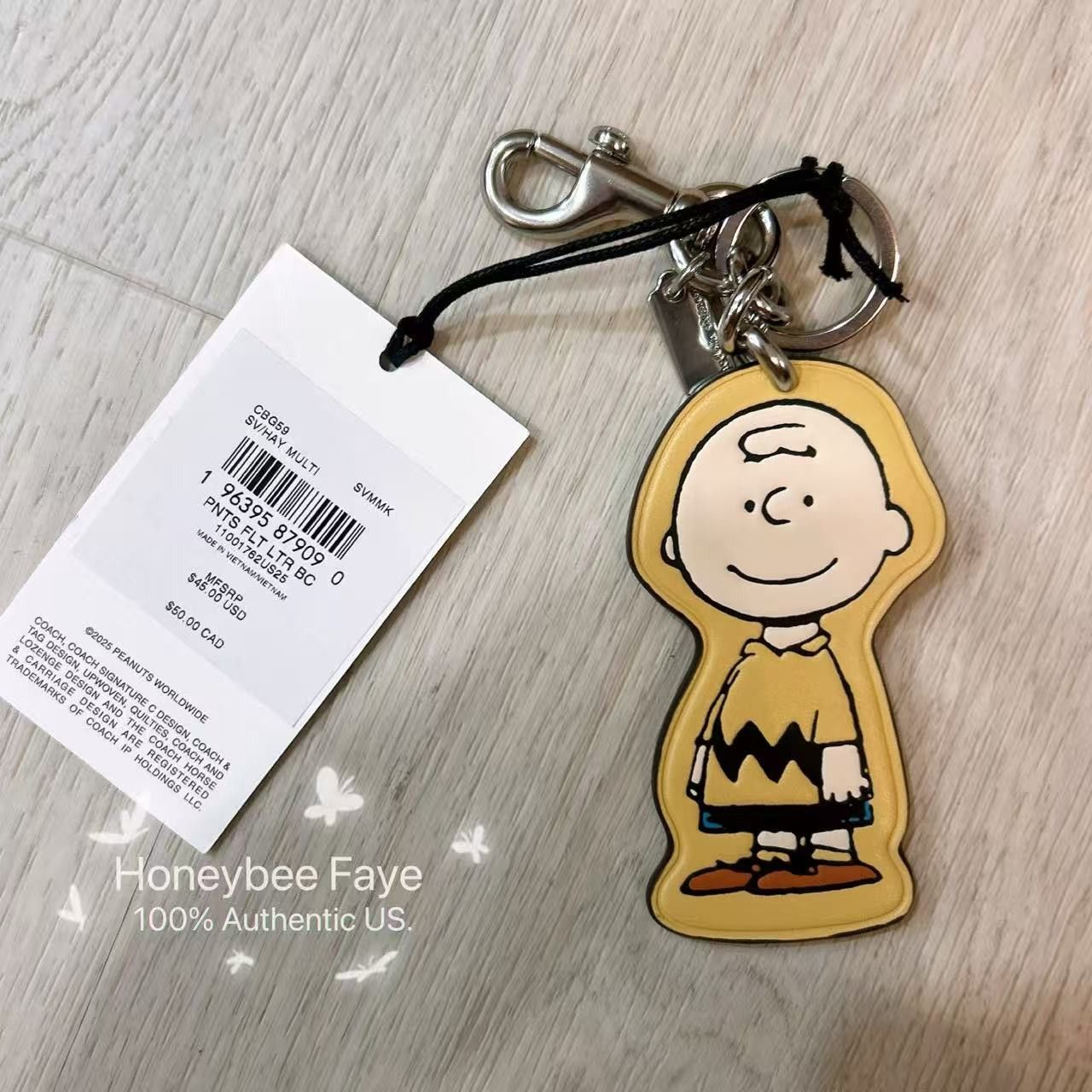 Coach Coach X Peanuts Charlie Brown Bag Charm CBG59 Size ONE SIZE - 1 Thumbnail