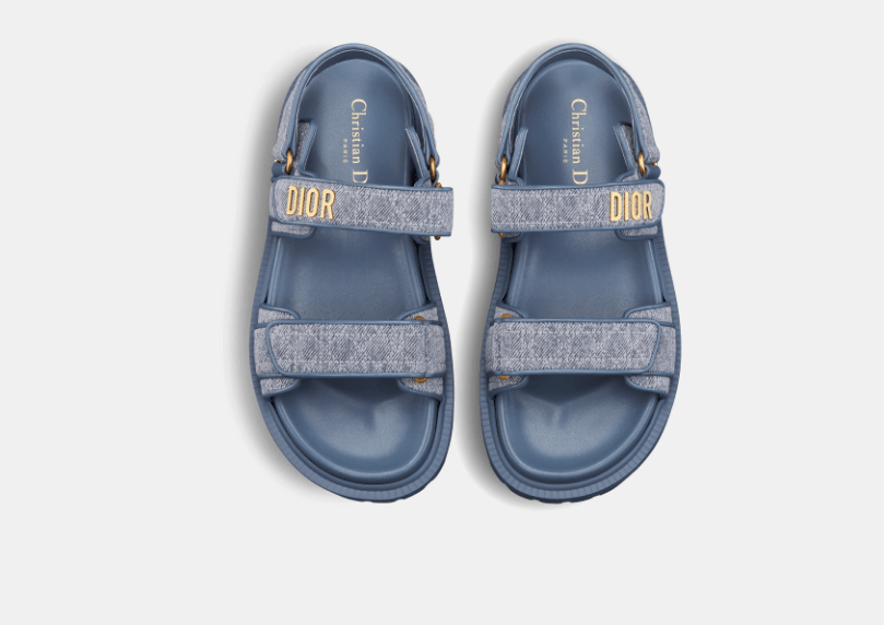 Dior o1w1db10126 KCO141 Sandals in Denim Blue Size US 6 / IT 36 - 3 Thumbnail