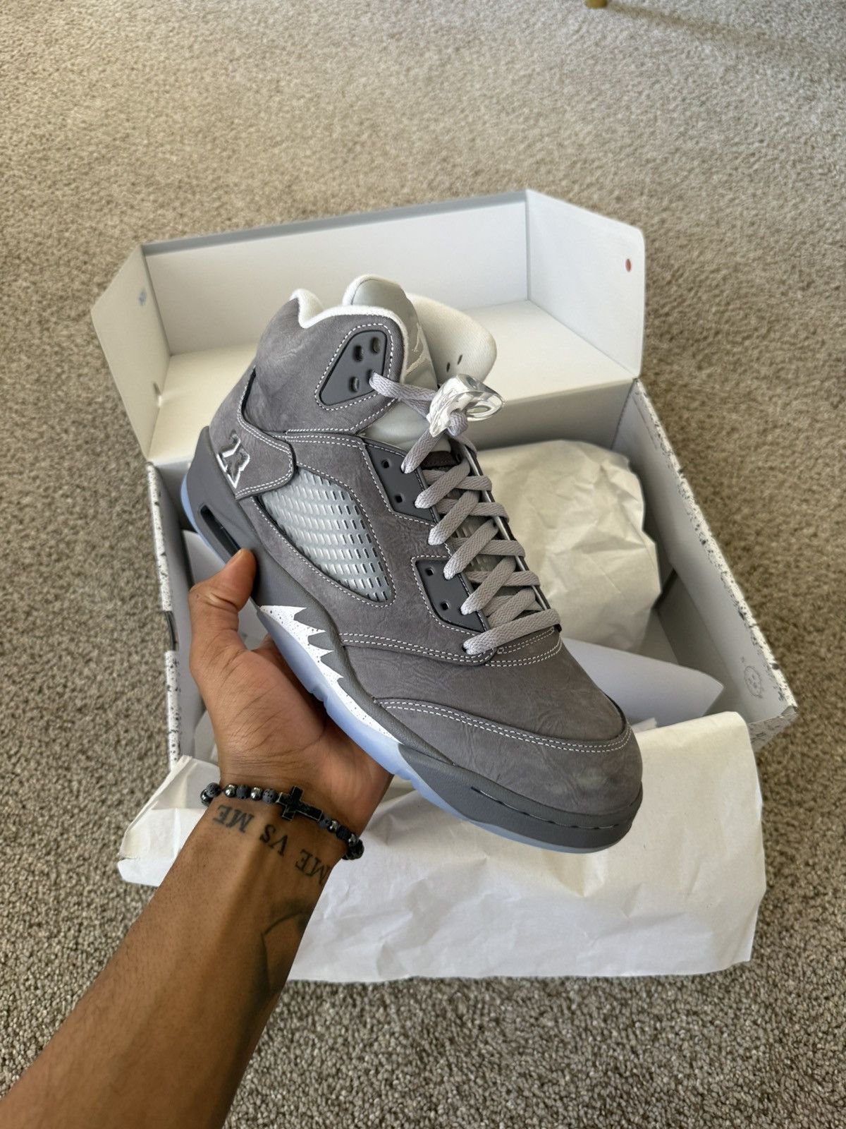 Jordan Brand WOLF GREY 5’S Size US 13 / EU 46 - 2 Thumbnail
