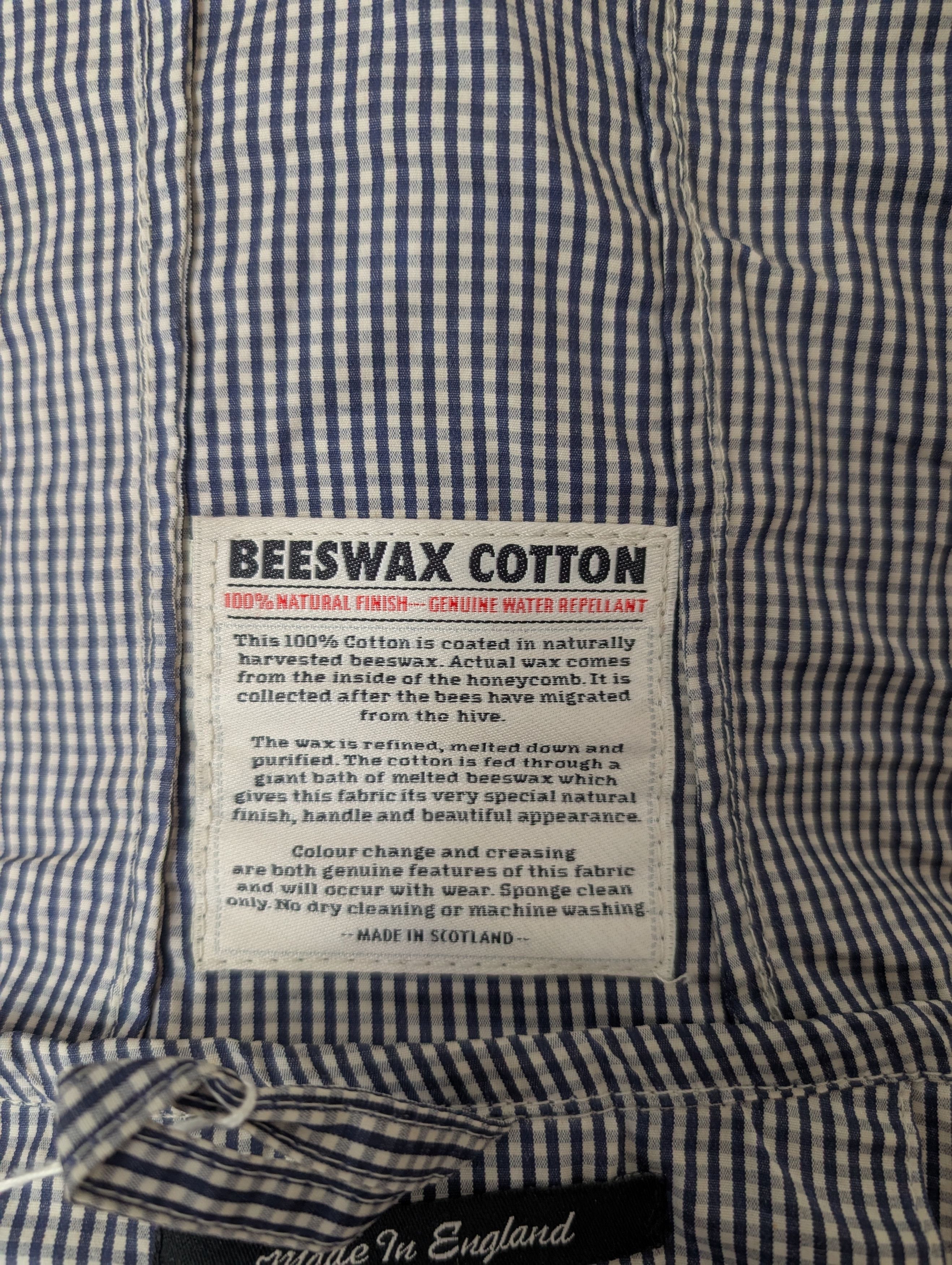 Nigel Cabourn Nigel Cabourn Beeswaxed Navy Check Aircraft Jacket Size US S / EU 44-46 / 1 - 12 Thumbnail