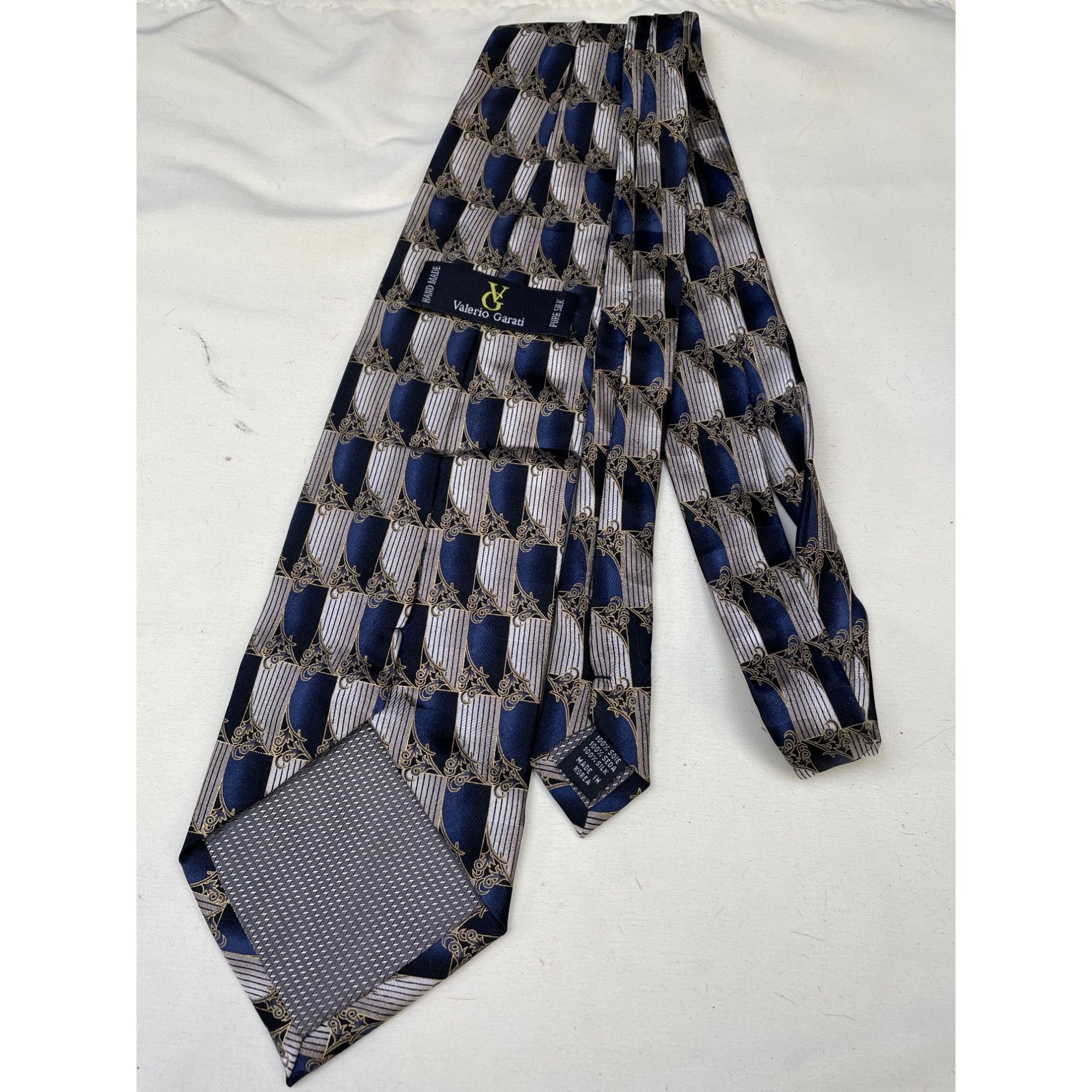 Other Valerio Gerati Men's Blue Muti 100% Pue Silk Necktie 58" x 4 Size ONE SIZE - 2 Thumbnail